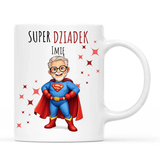 Kubek dla dziadka - Super Dziadek - personalizowany D02 - StoryCups.pl
