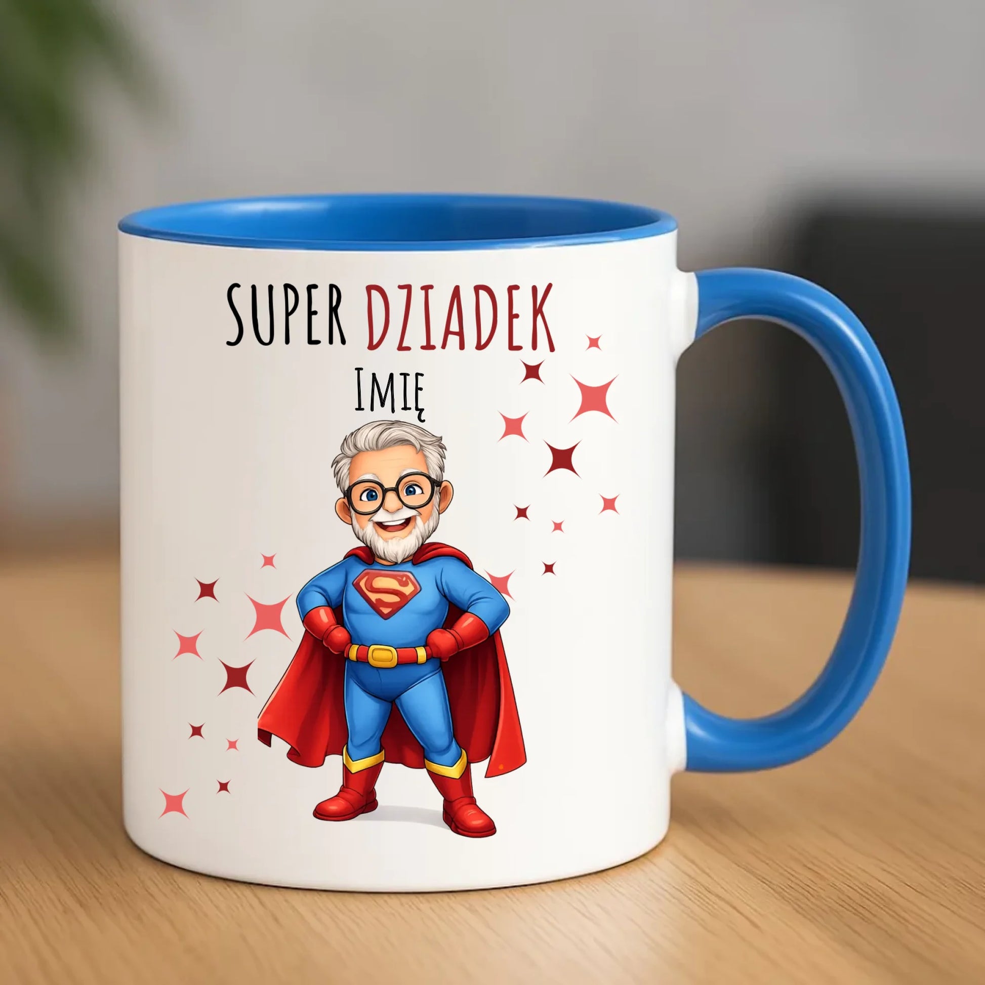 Kubek dla dziadka - Super Dziadek - personalizowany D02 - StoryCups.pl
