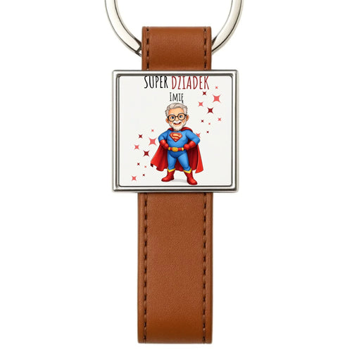 Brelok dla dziadka - Super Dziadek - personalizowany D02 - StoryCups.pl