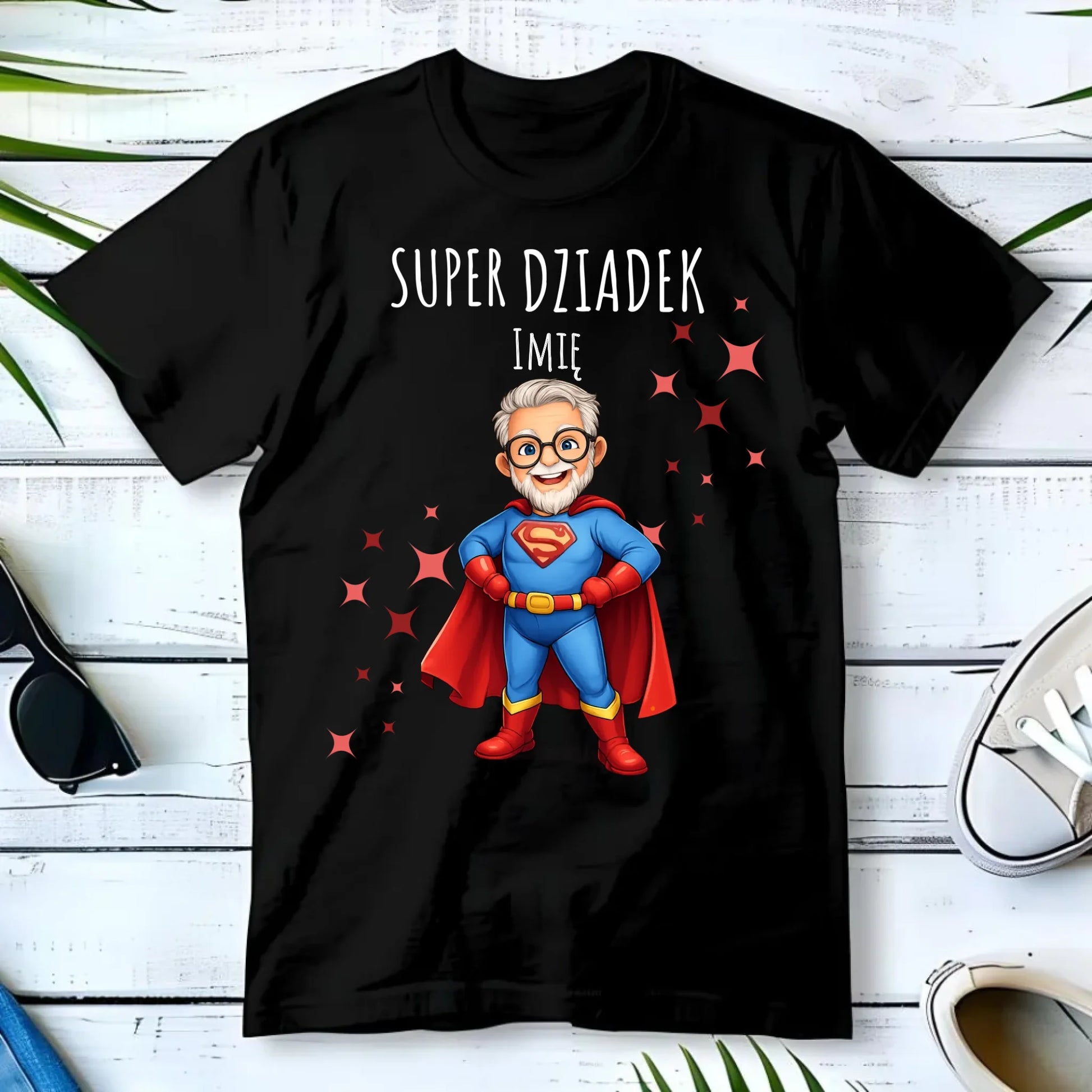 Koszulka dla dziadka - Super Dziadek - personalizowana D02 - StoryCups.pl
