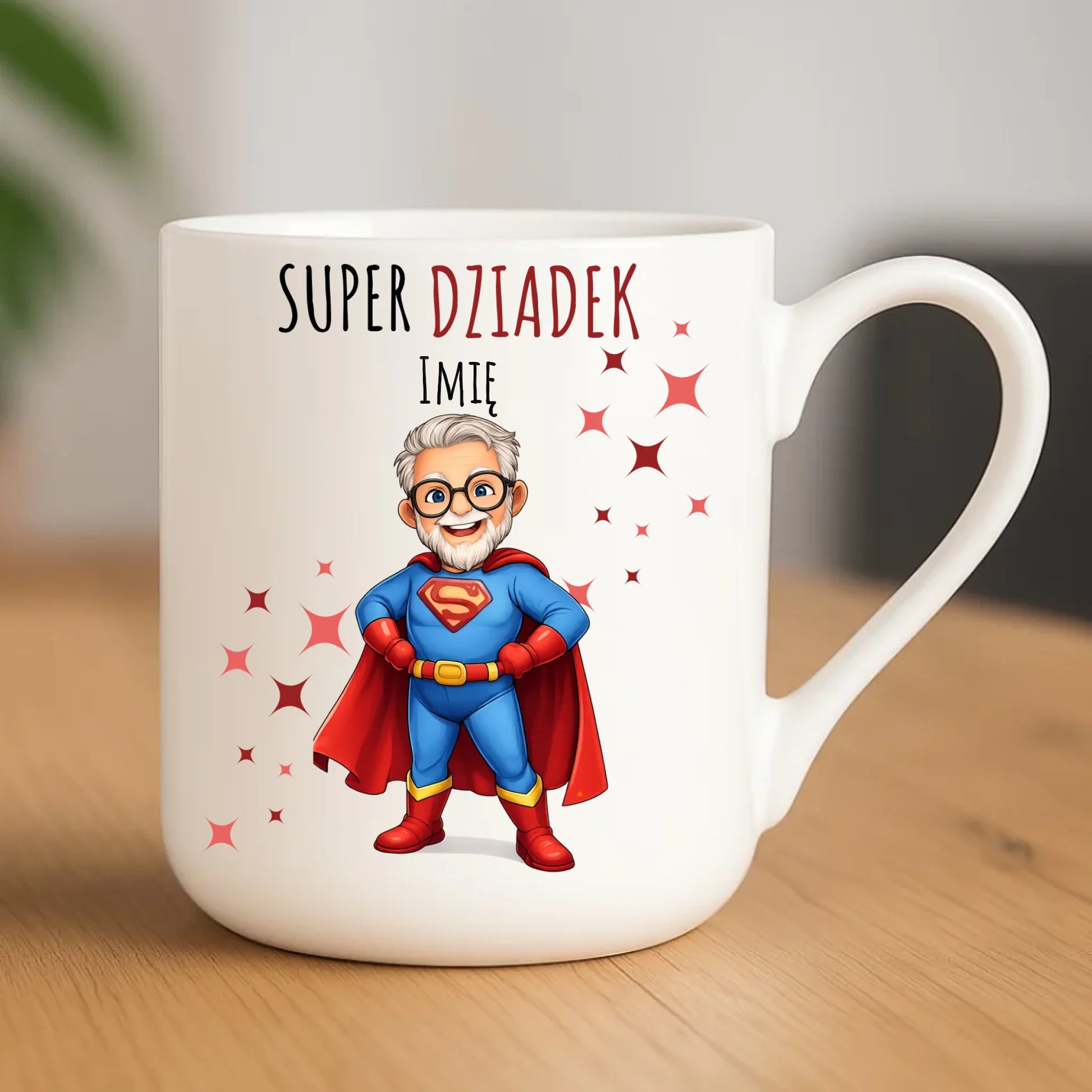 Kubek elegant dla dziadka - Super Dziadek - personalizowany D02 - StoryCups.pl