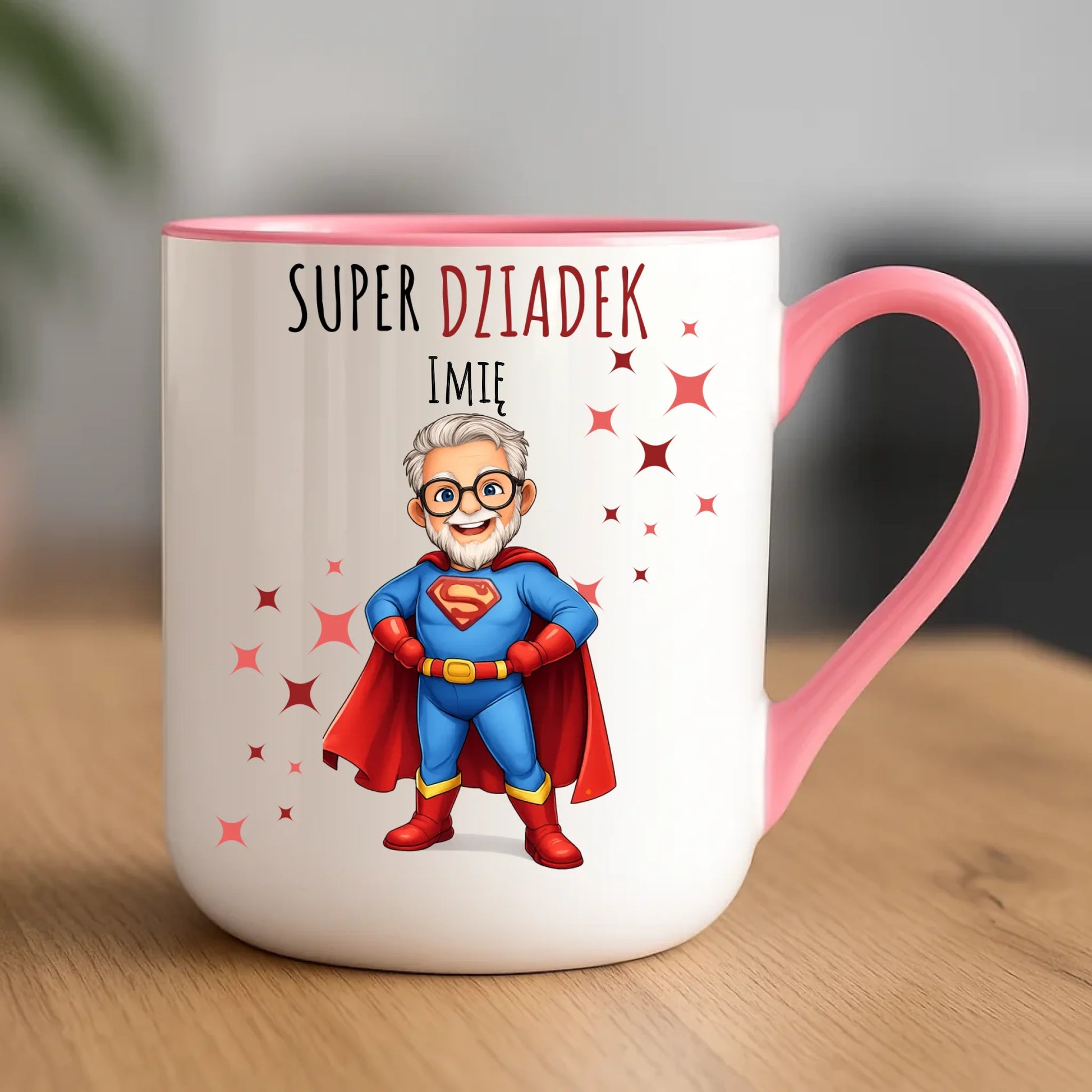 Kubek elegant dla dziadka - Super Dziadek - personalizowany D02 - StoryCups.pl