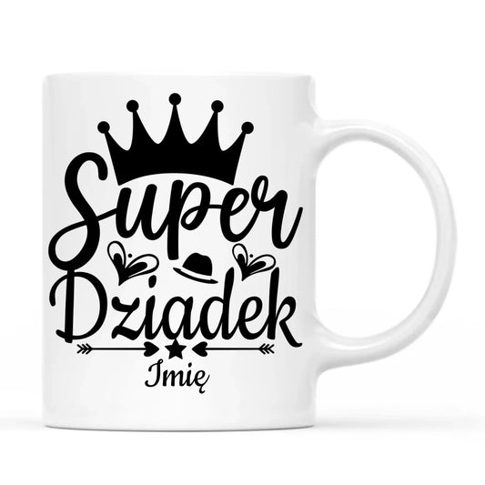 Kubek dla dziadka - Super Dziadek - personalizowany D03 - StoryCups.pl