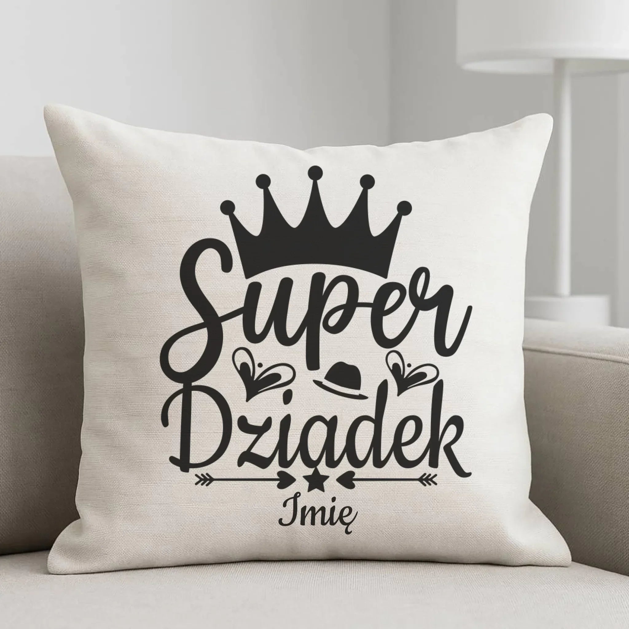 Poduszka dla dziadka - Super Dziadek - personalizowana D03 - StoryCups.pl