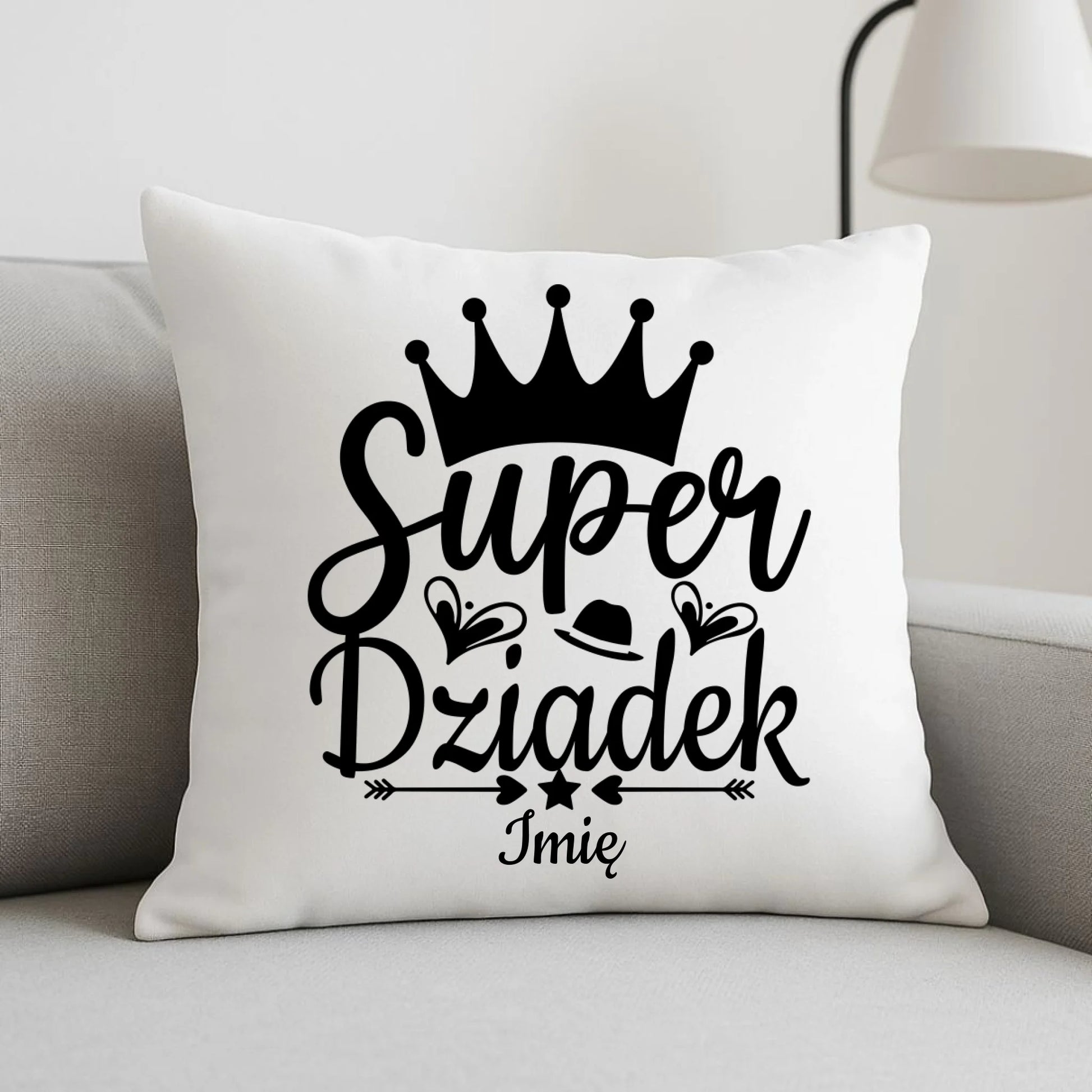 Poduszka dla dziadka - Super Dziadek - personalizowana D03 - StoryCups.pl