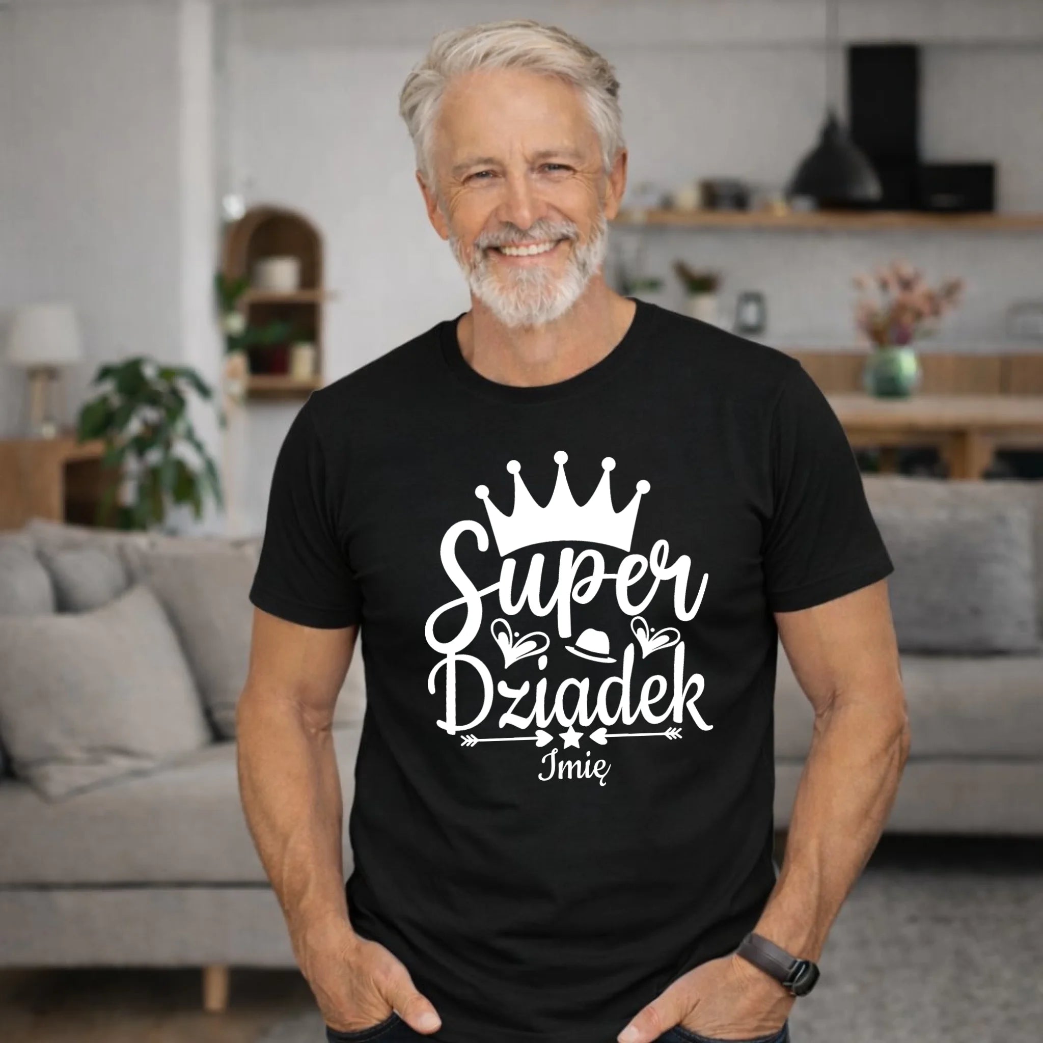 Koszulka dla dziadka - Super Dziadek - personalizowana D03 - StoryCups.pl
