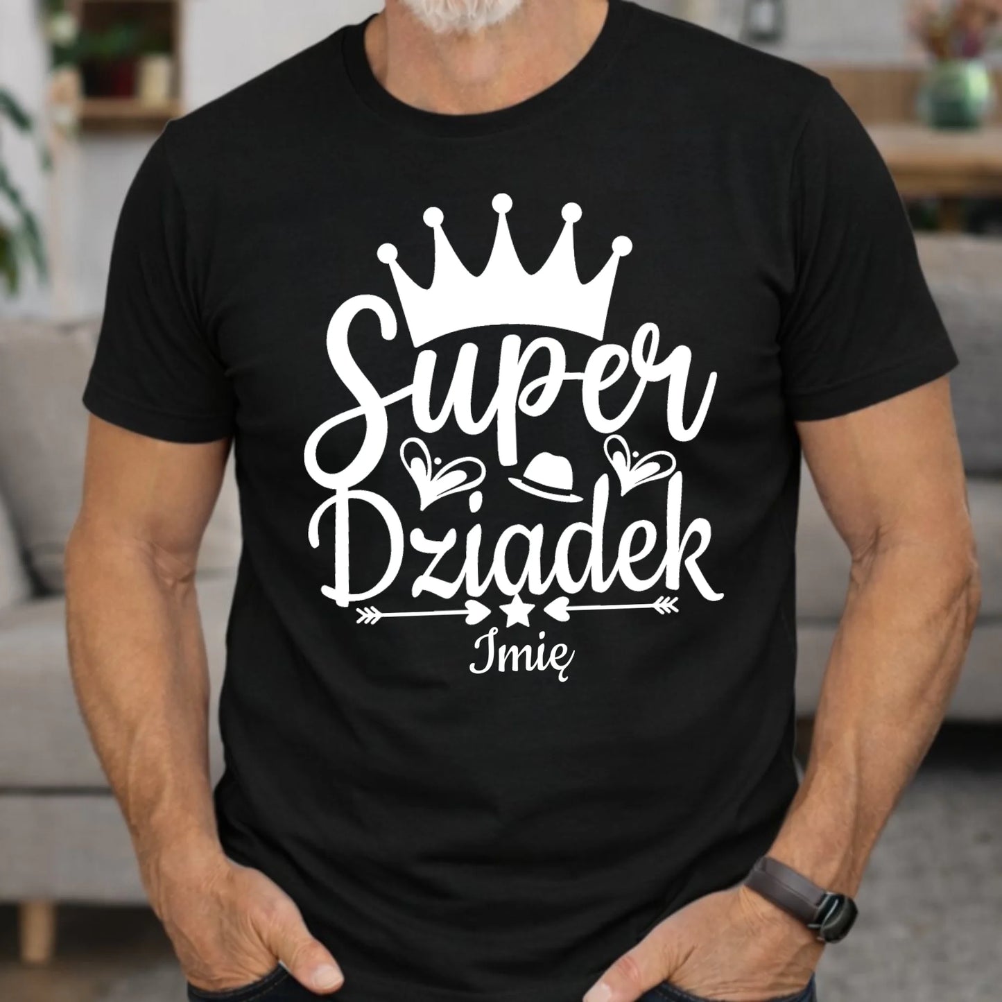 Koszulka dla dziadka - Super Dziadek - personalizowana D03 - StoryCups.pl