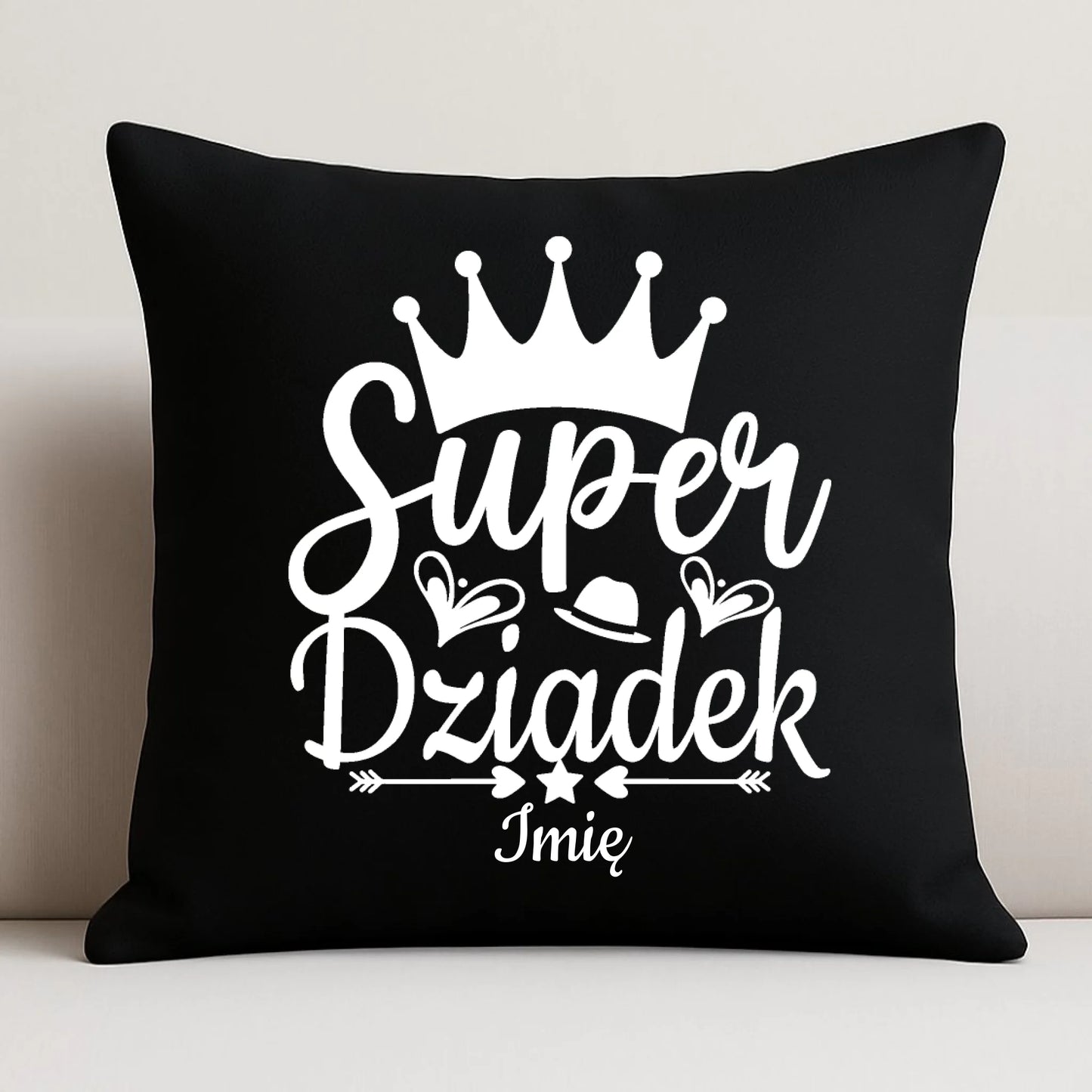 Poduszka dekoracyjna dla dziadka - Super Dziadek - personalizowana D03 - StoryCups.pl