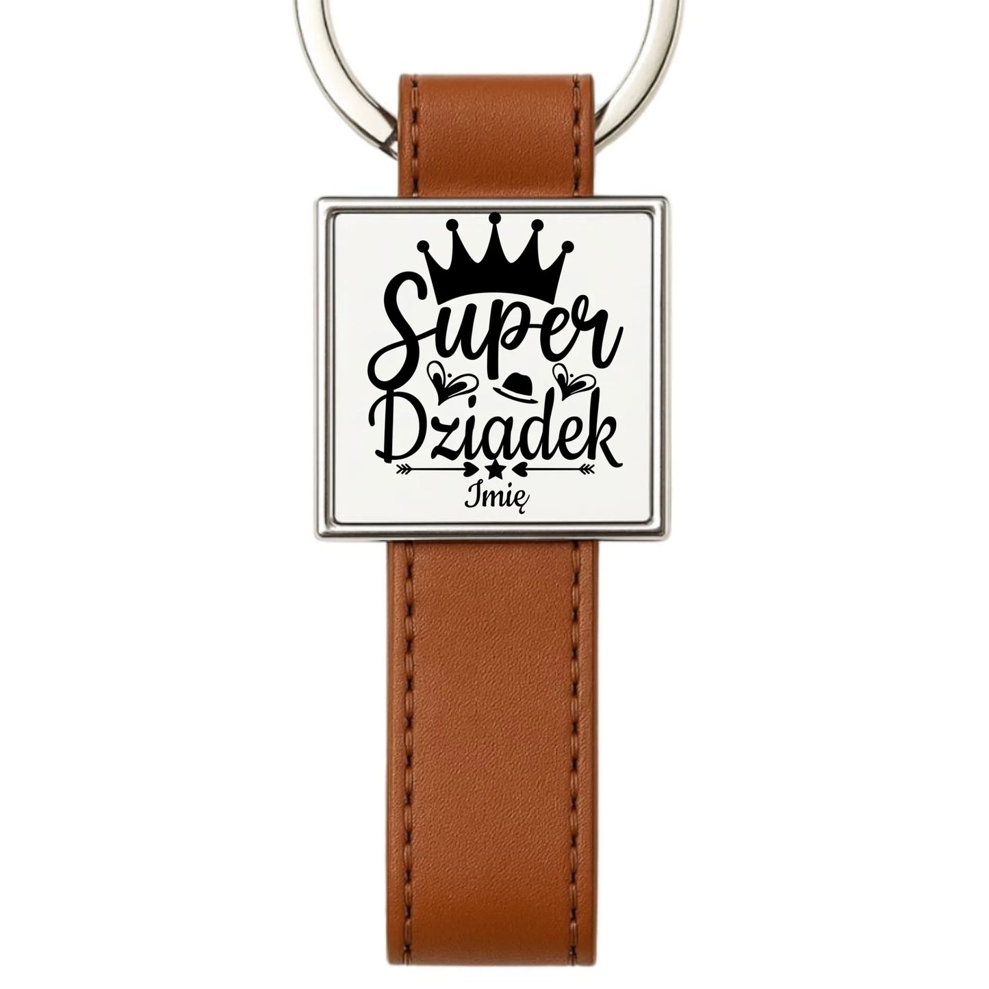 Brelok dla dziadka - Super Dziadek - personalizowany D03 - StoryCups.pl