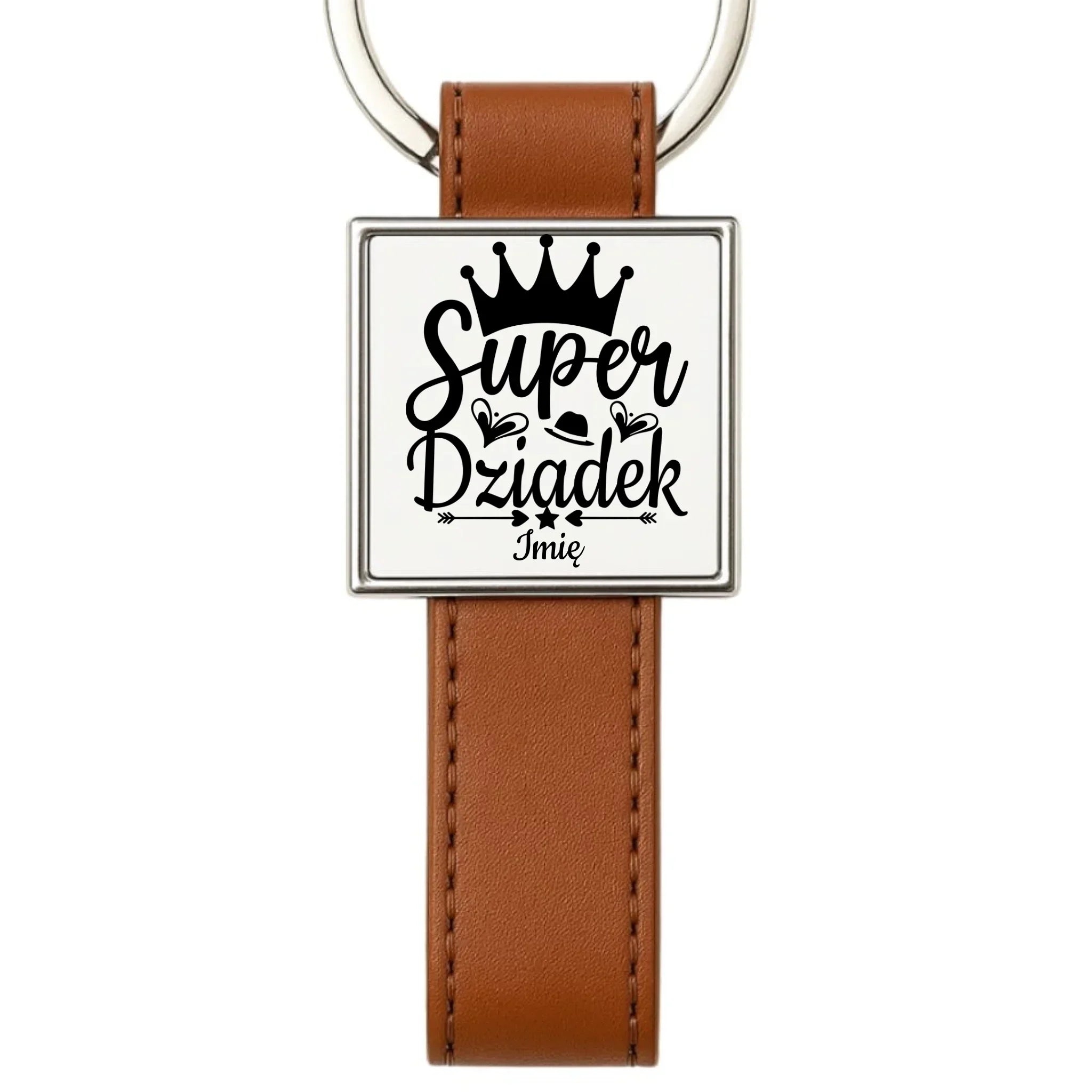 Brelok dla dziadka - Super Dziadek - personalizowany D03 - StoryCups.pl