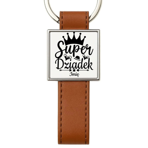 Brelok dla dziadka - Super Dziadek - personalizowany D03 - StoryCups.pl