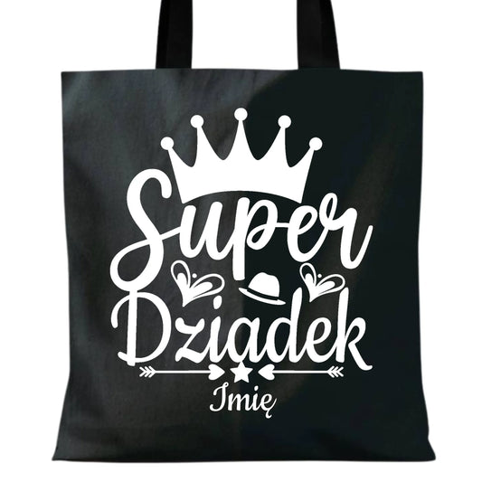 Torba dla dziadka - Super Dziadek - personalizowana D03 - StoryCups.pl