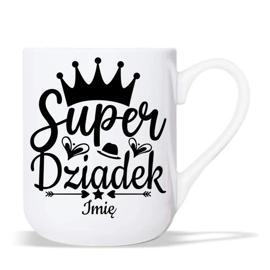 Kubek elegant dla dziadka - Super Dziadek - personalizowany D03 - StoryCups.pl