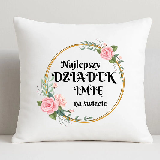 Poduszka dla dziadka - Najlepszy dziadek na Świecie - personalizowana D04 - StoryCups.pl