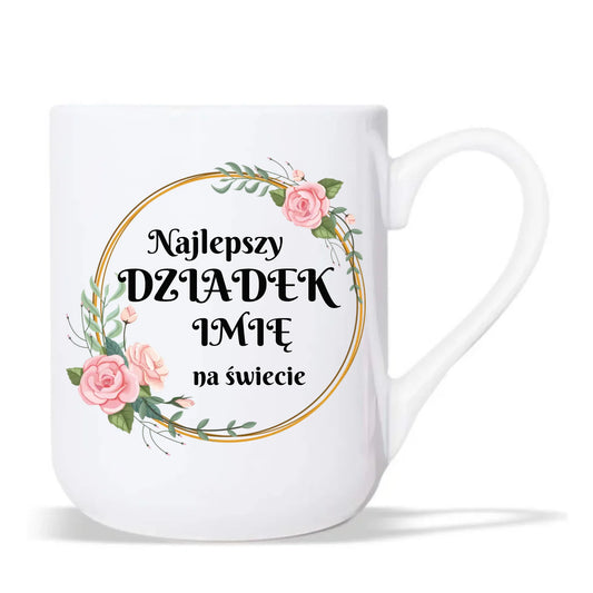 Kubek elegant dla dziadka - Najlepszy dziadek na Świecie - personalizowany D04 - StoryCups.pl