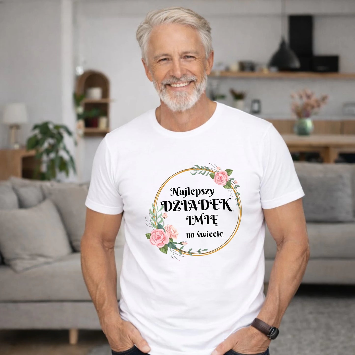 Koszulka dla dziadka - Najlepszy dziadek na Świecie - personalizowana D04 - StoryCups.pl