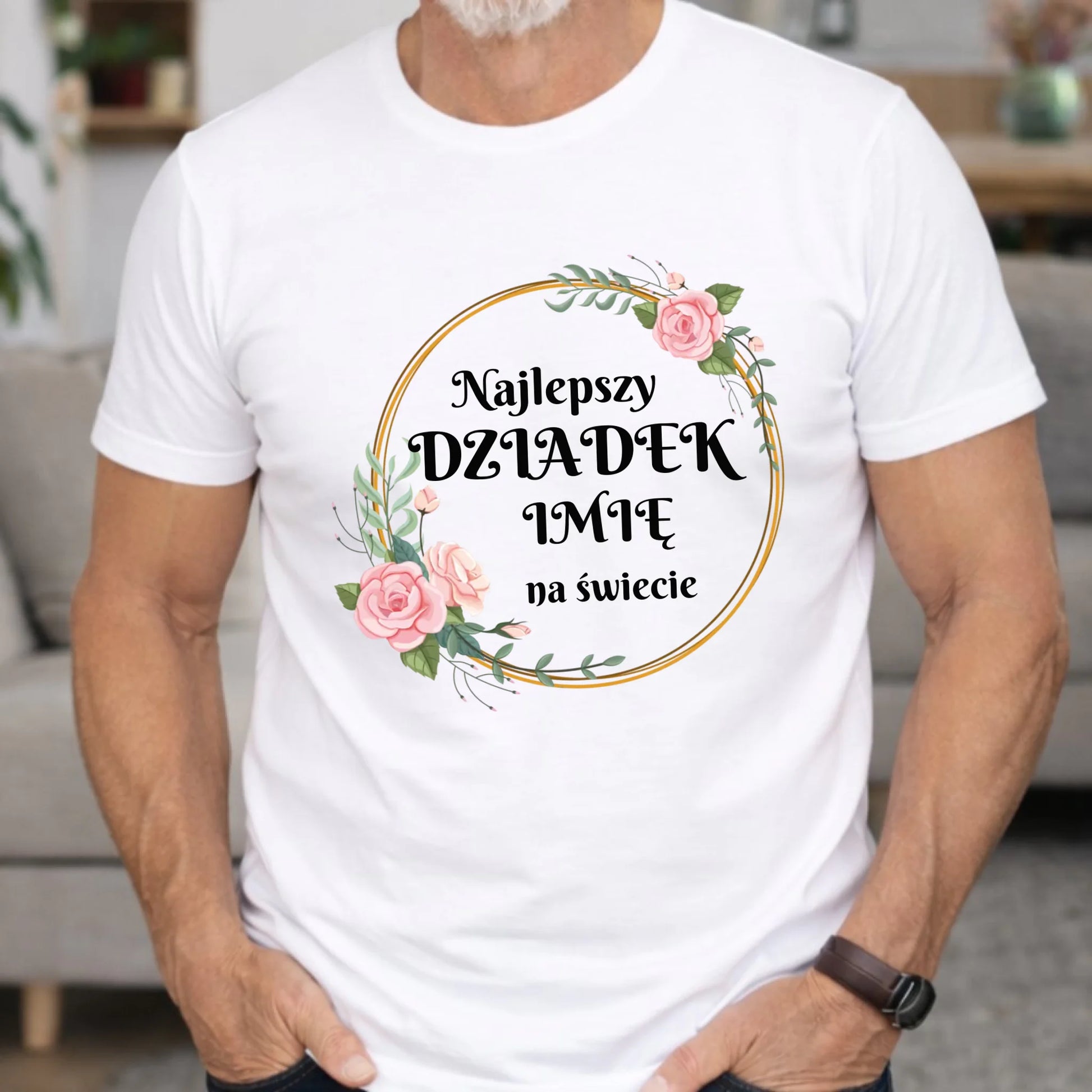 Koszulka dla dziadka - Najlepszy dziadek na Świecie - personalizowana D04 - StoryCups.pl