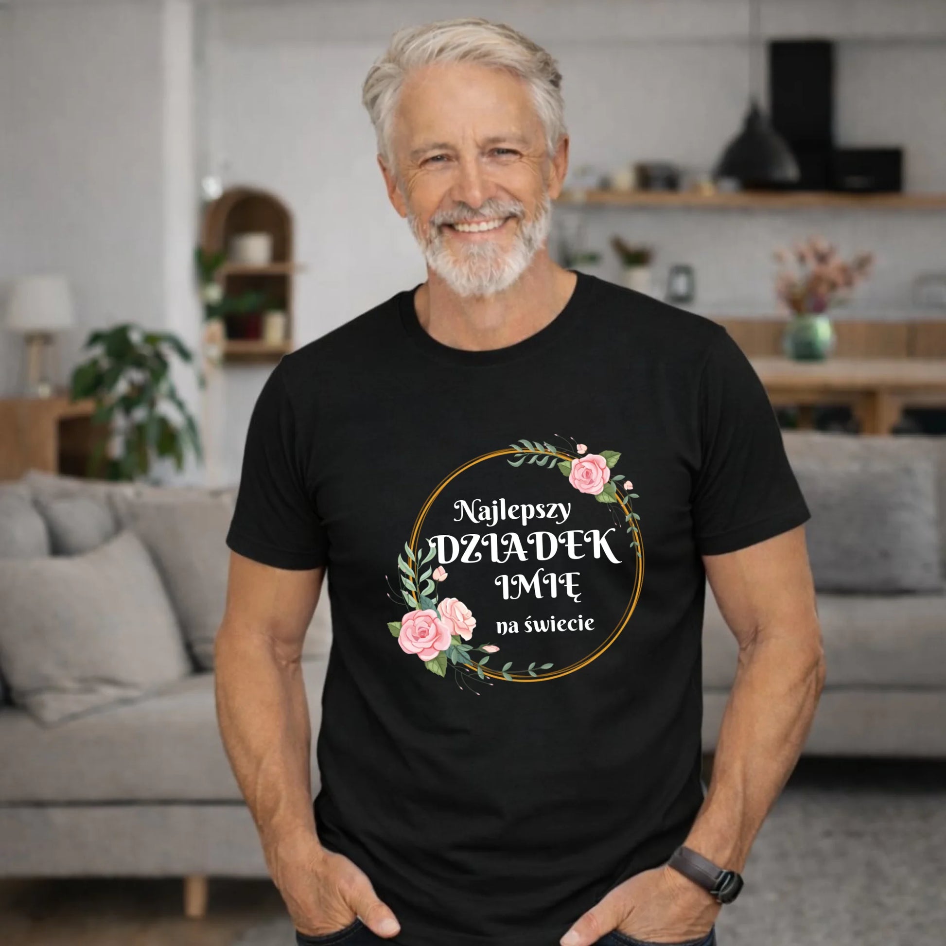 Koszulka dla dziadka - Najlepszy dziadek na Świecie - personalizowana D04 - StoryCups.pl