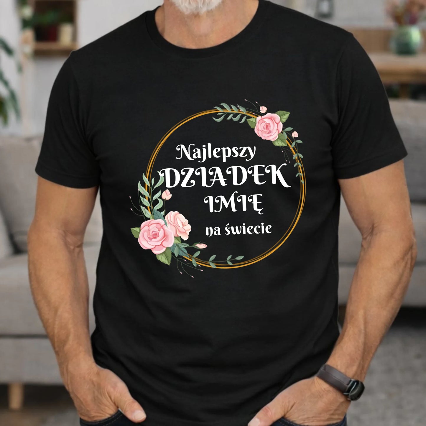 Koszulka dla dziadka - Najlepszy dziadek na Świecie - personalizowana D04 - StoryCups.pl