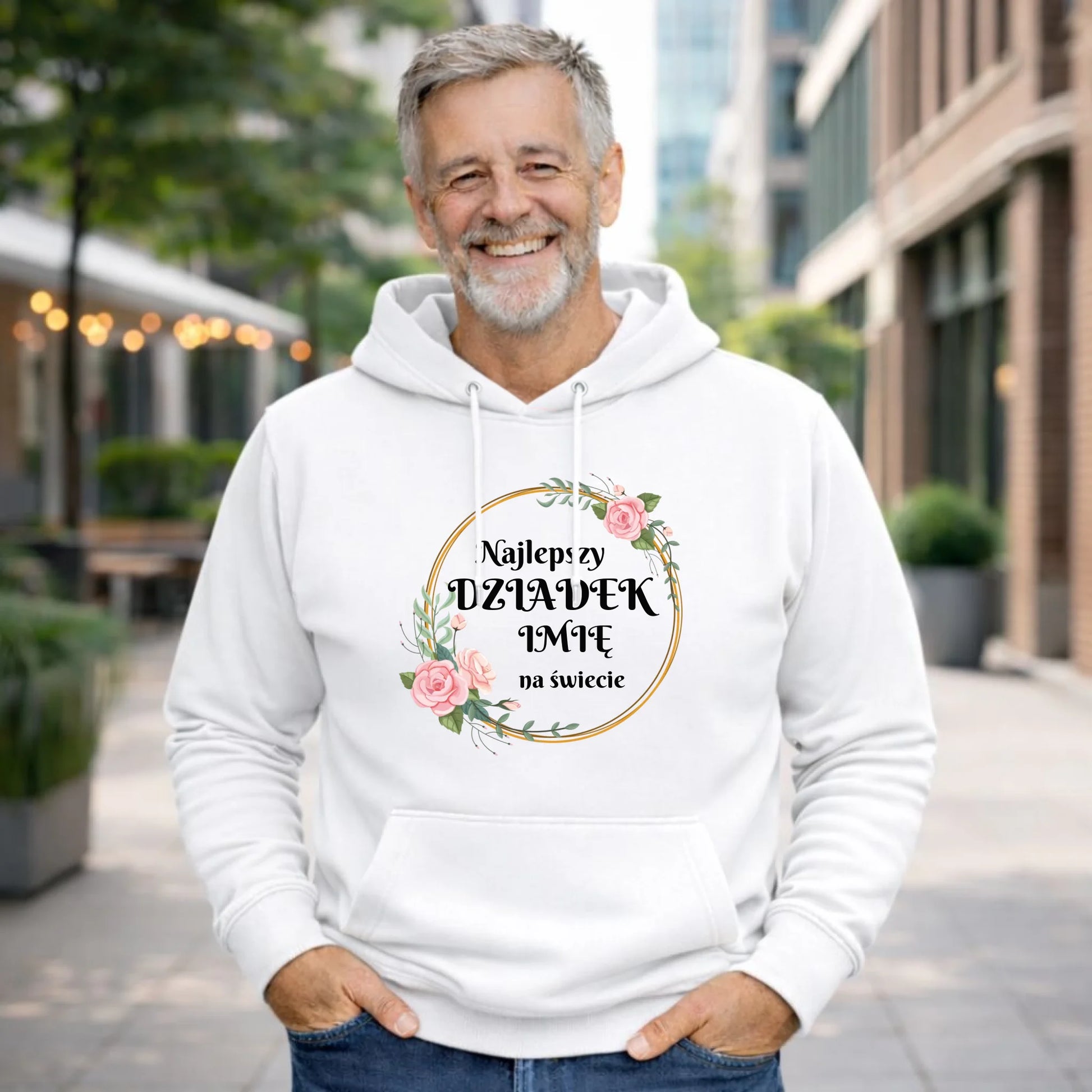 Bluza z kapturem - Najlepszy dziadek na Świecie - personalizowana D04 - StoryCups.pl