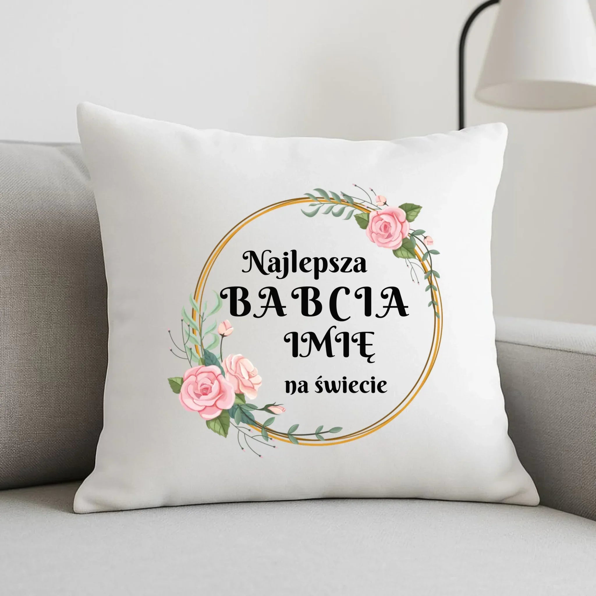 Poduszka dla babci - Najlepsza babcia na Świecie - personalizowana B04 - StoryCups.pl
