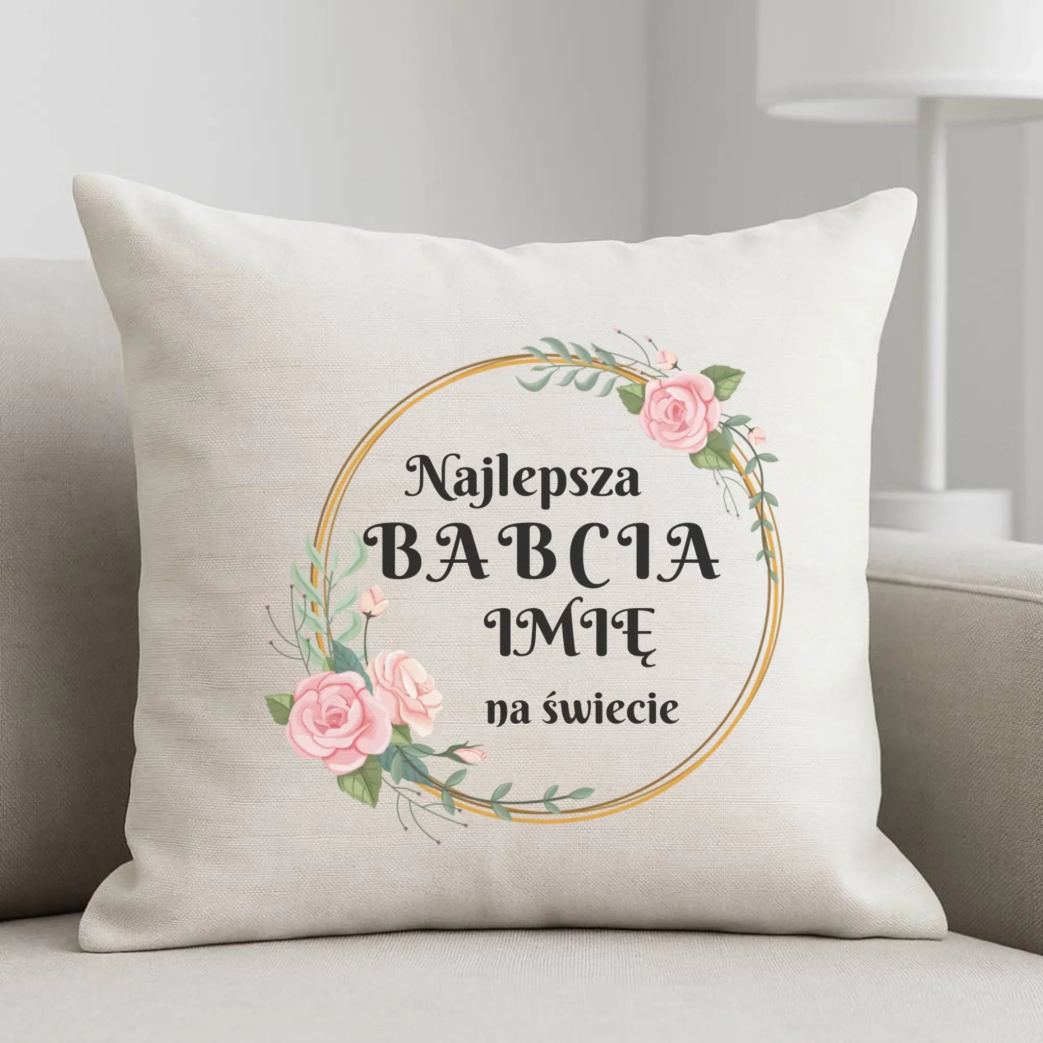 Poduszka dla babci - Najlepsza babcia na Świecie - personalizowana B04 - StoryCups.pl