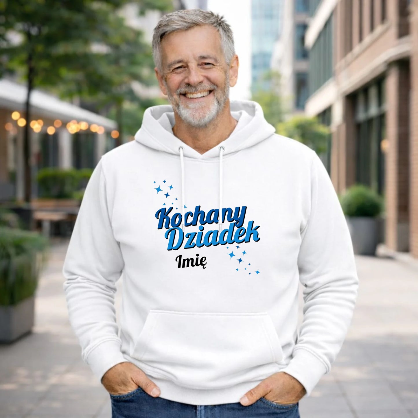 Bluza z kapturem dla dziadka - Kochany Dziadek - personalizowana D05 - StoryCups.pl