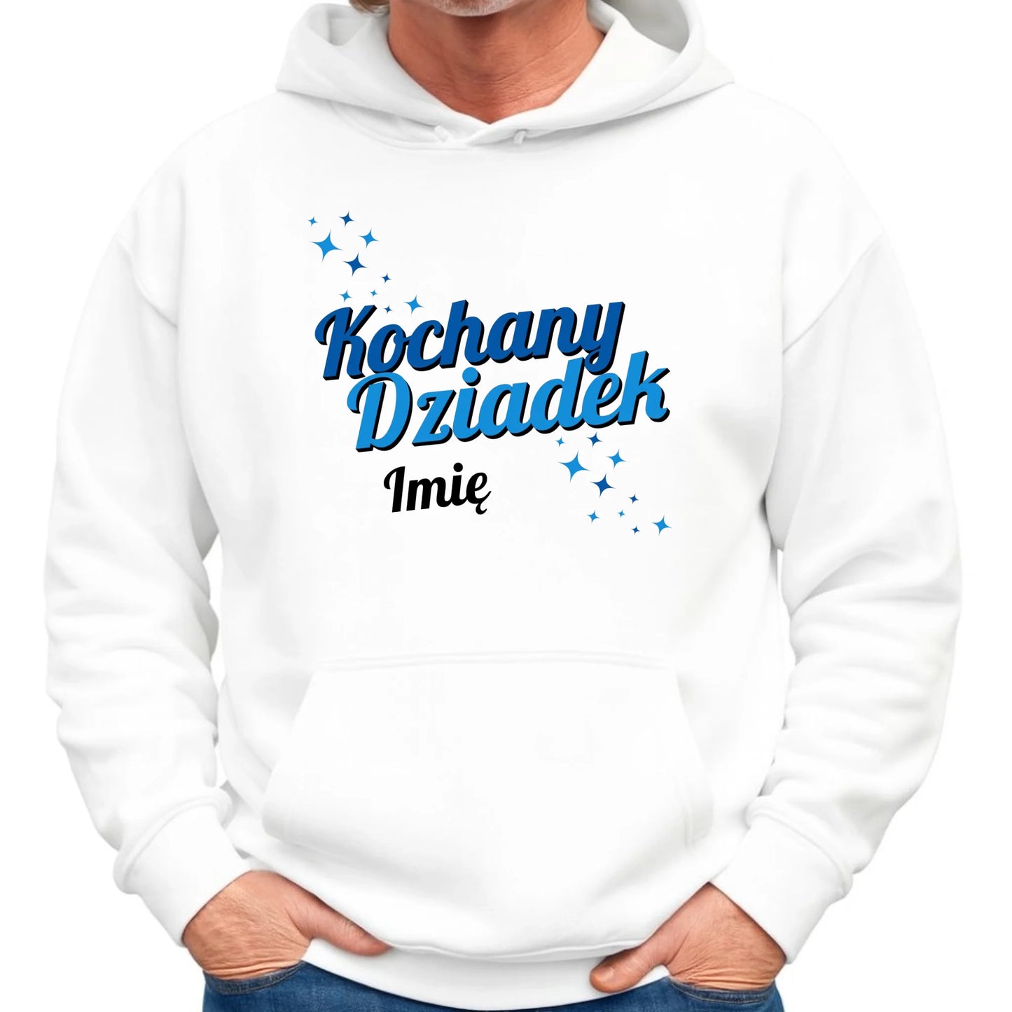 Bluza z kapturem dla dziadka - Kochany Dziadek - personalizowana D05 - StoryCups.pl