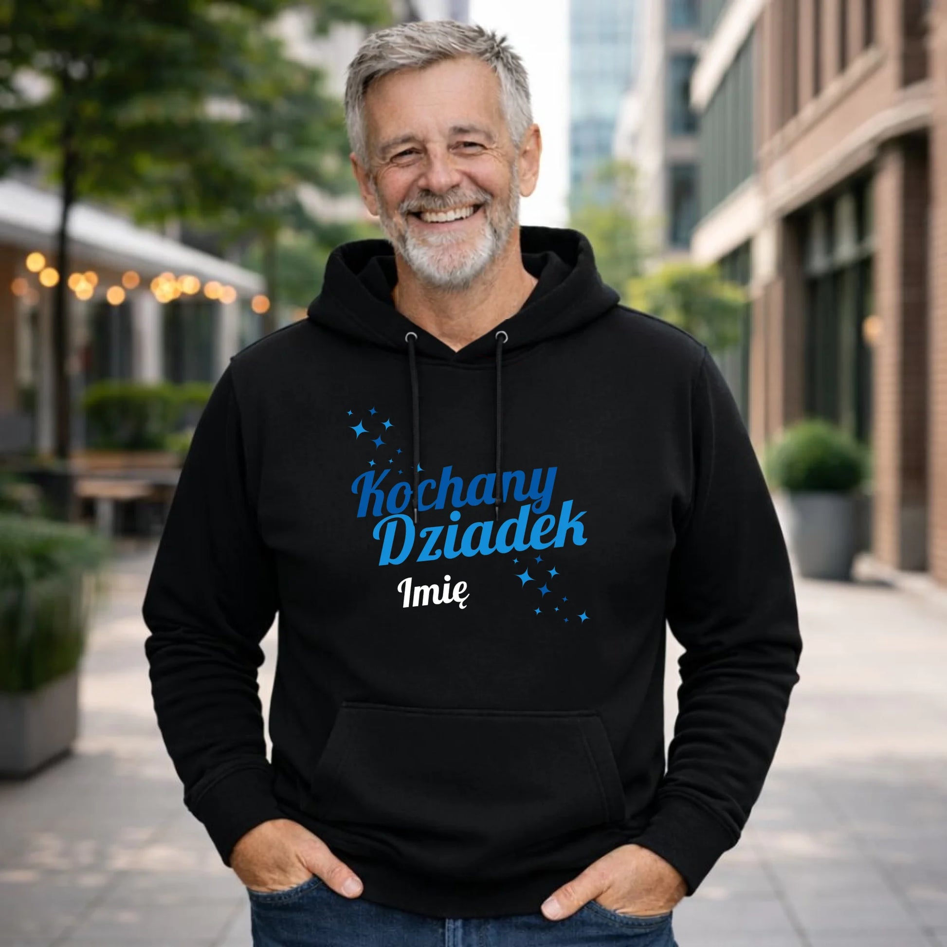 Bluza z kapturem dla dziadka - Kochany Dziadek - personalizowana D05 - StoryCups.pl