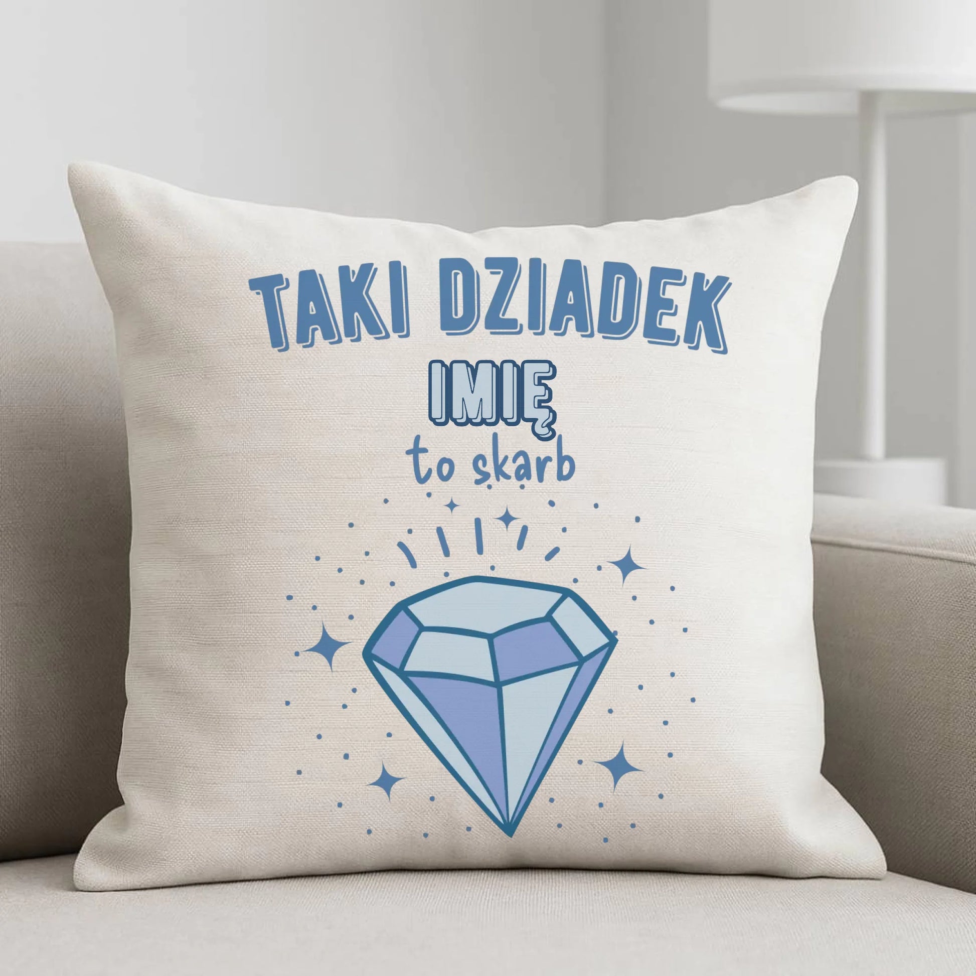 Poduszka dla dziadka - Taki Dziadek to skarb - personalizowana D06 - StoryCups.pl