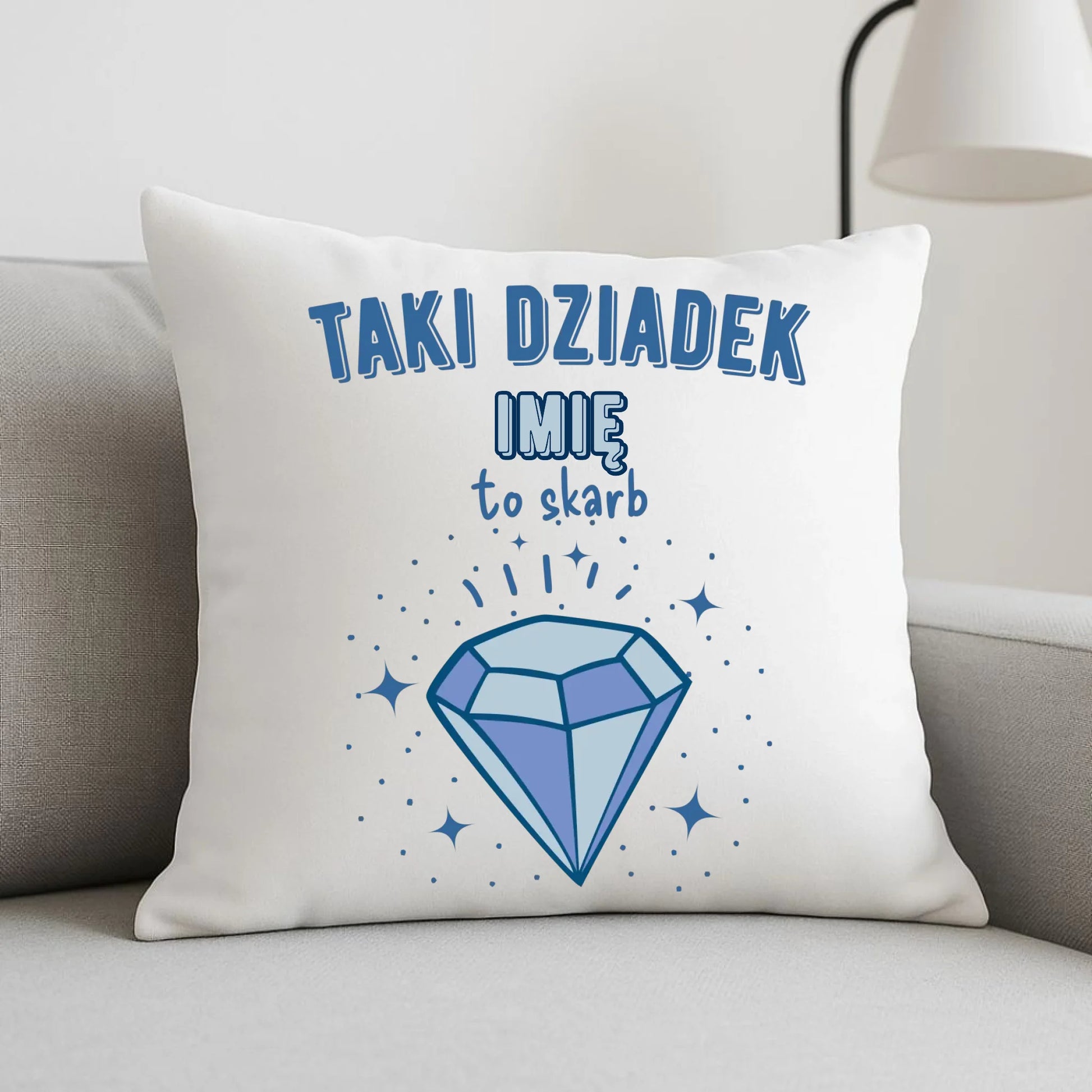 Poduszka dla dziadka - Taki Dziadek to skarb - personalizowana D06 - StoryCups.pl