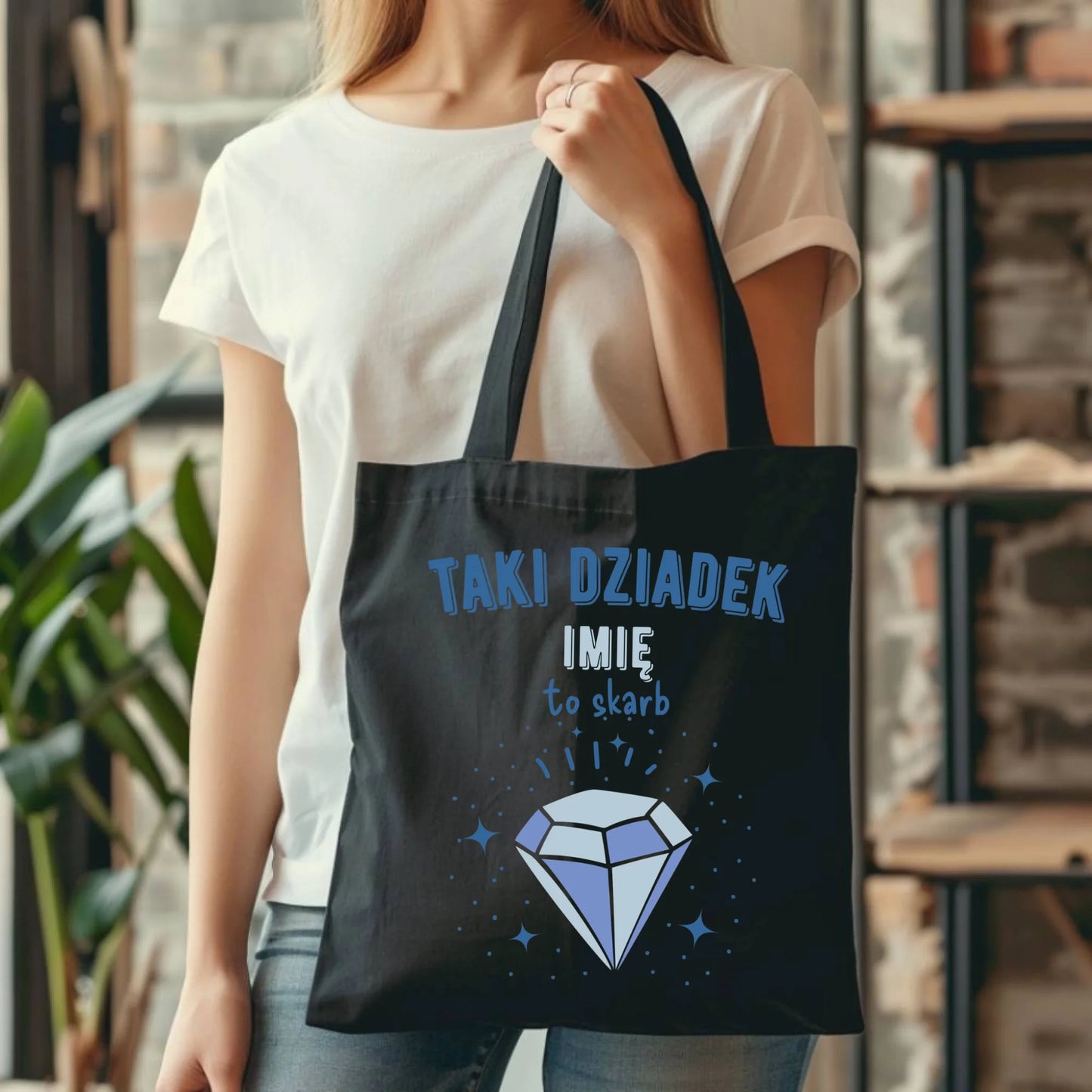 Torba dla dziadka - Taki Dziadek to skarb - personalizowana D06 - StoryCups.pl