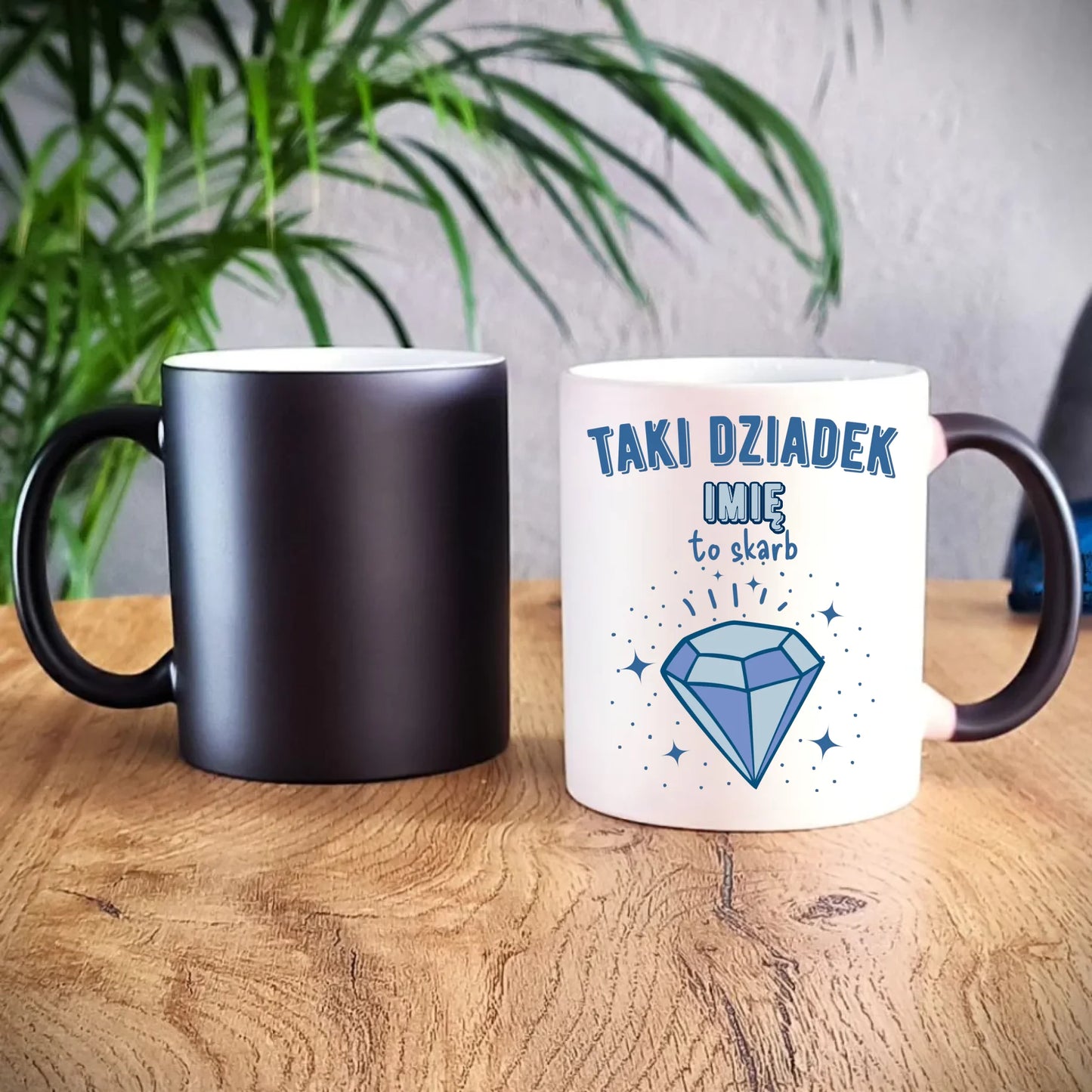 Kubek magiczny dla dziadka - Taki Dziadek to skarb - personalizowany D06 - StoryCups.pl