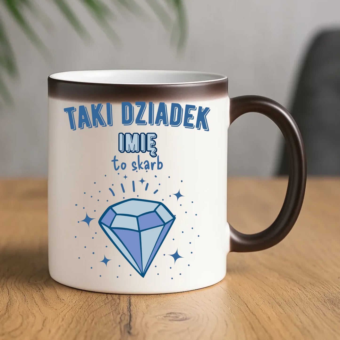 Kubek magiczny dla dziadka - Taki Dziadek to skarb - personalizowany D06 - StoryCups.pl