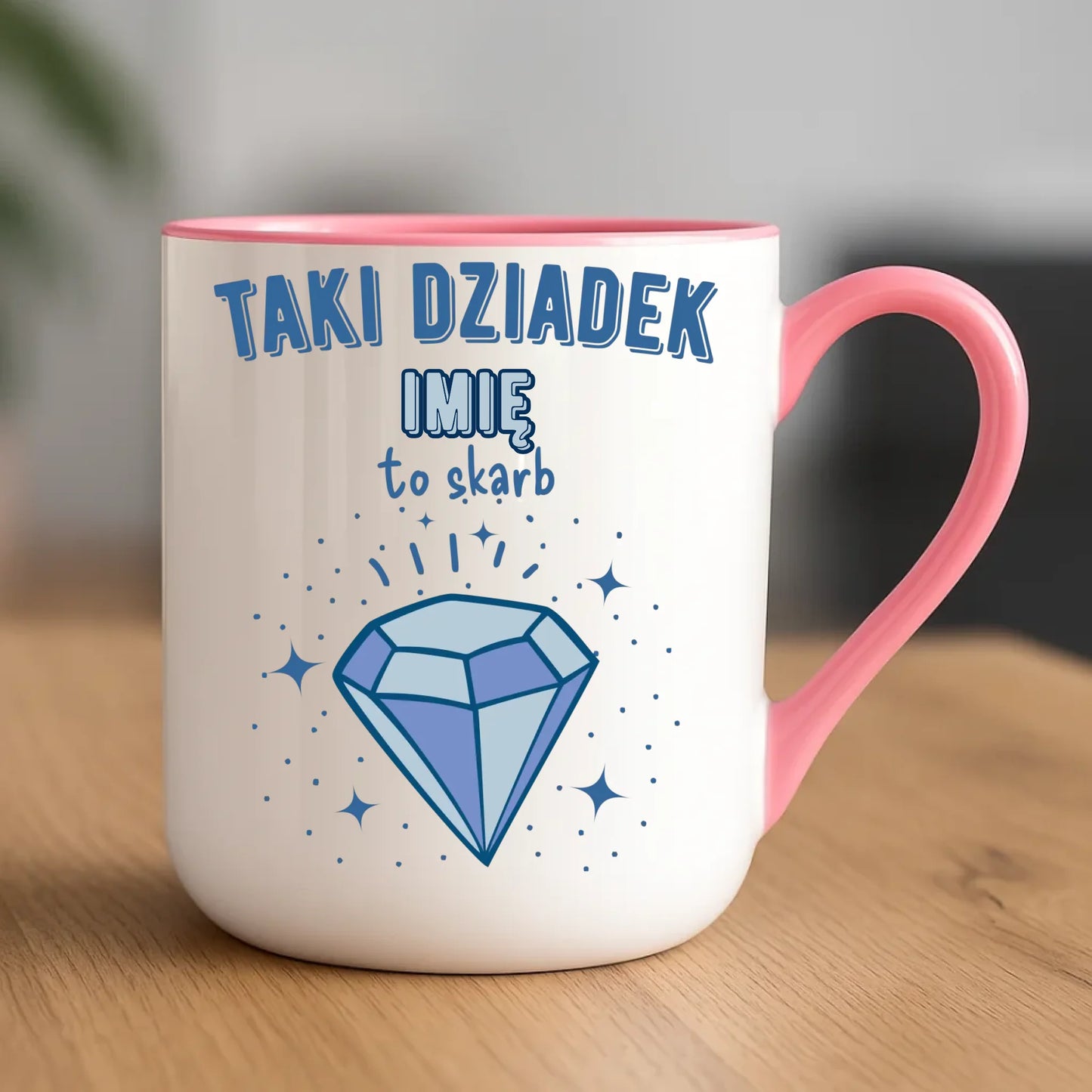 Kubek elegant dla dziadka - Taki Dziadek to skarb - personalizowany D06