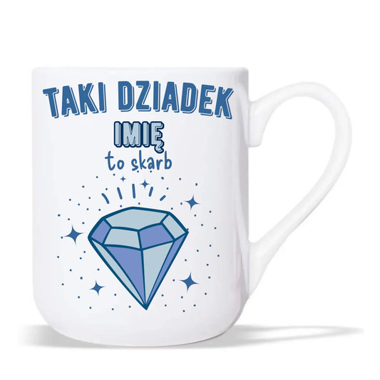 Kubek elegant dla dziadka - Taki Dziadek to skarb - personalizowany D06