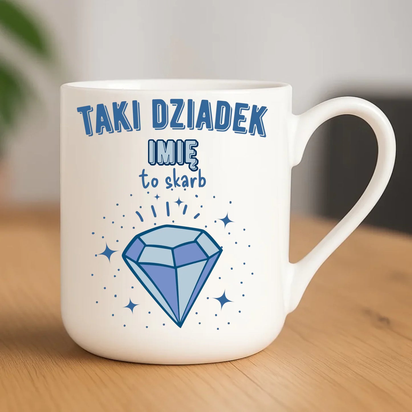 Kubek elegant dla dziadka - Taki Dziadek to skarb - personalizowany D06