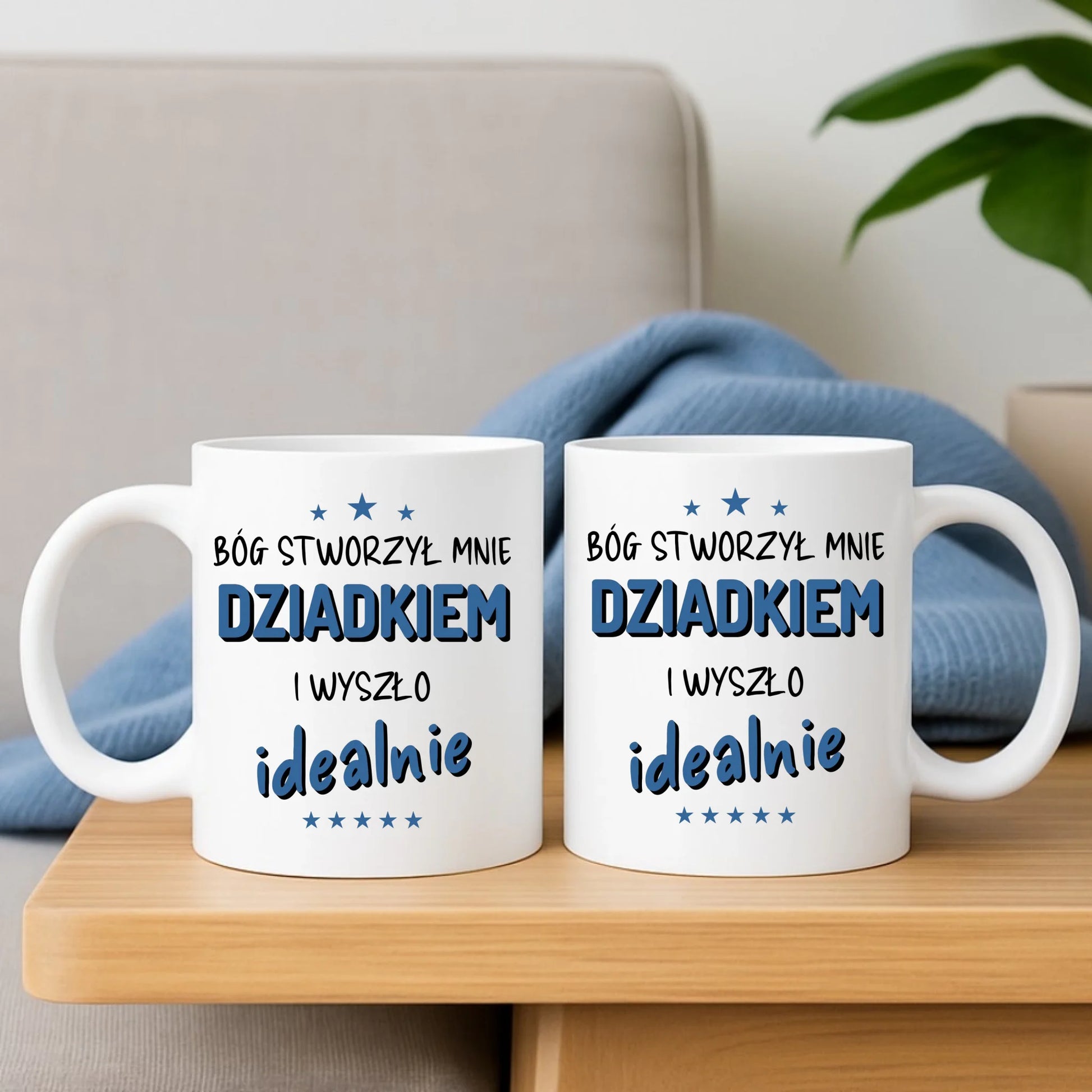 Kubek dla dziadka - Bóg stworzył mnie dziadkiem i wyszło idealnie D08 - StoryCups.pl