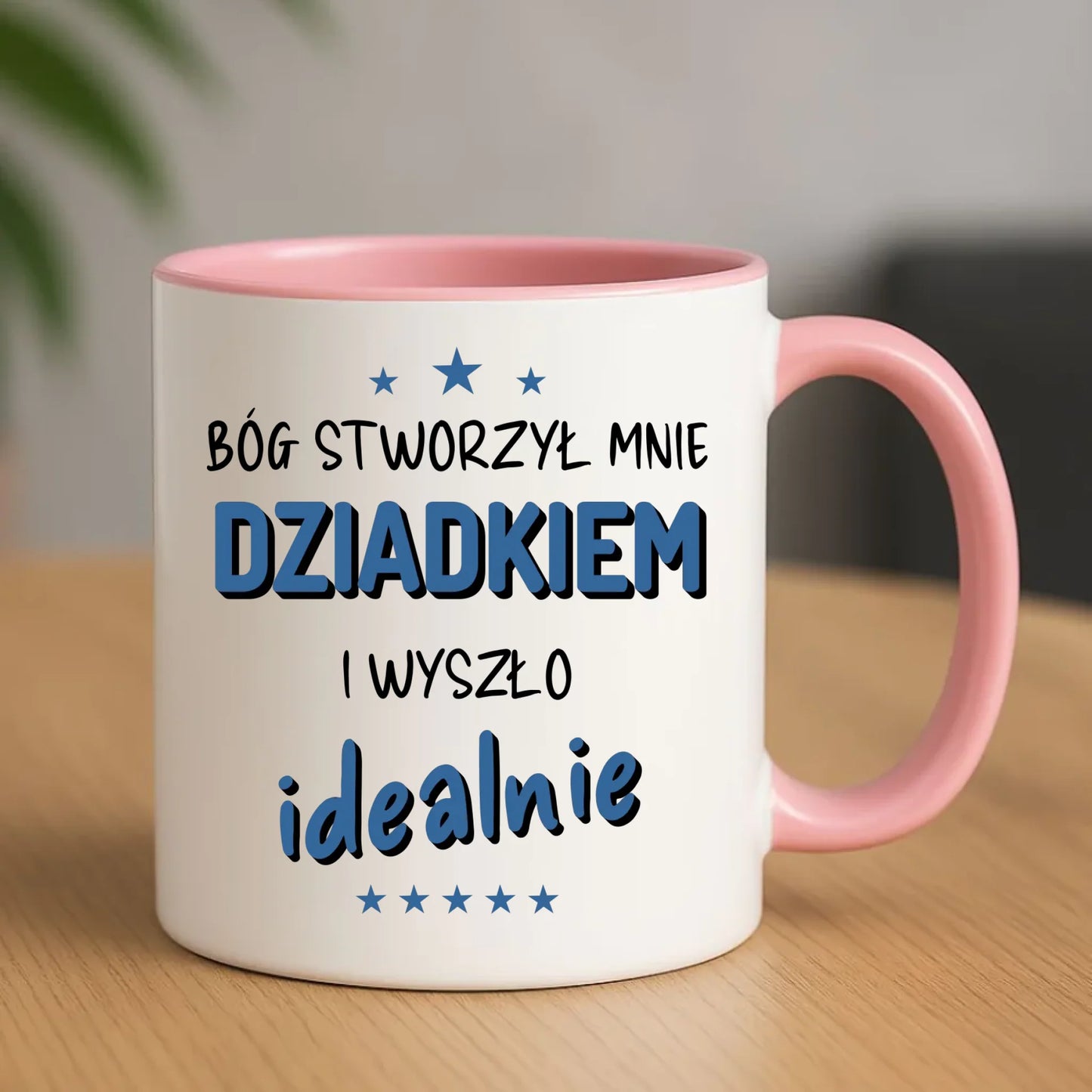 Kubek dla dziadka - Bóg stworzył mnie dziadkiem i wyszło idealnie D08 - StoryCups.pl
