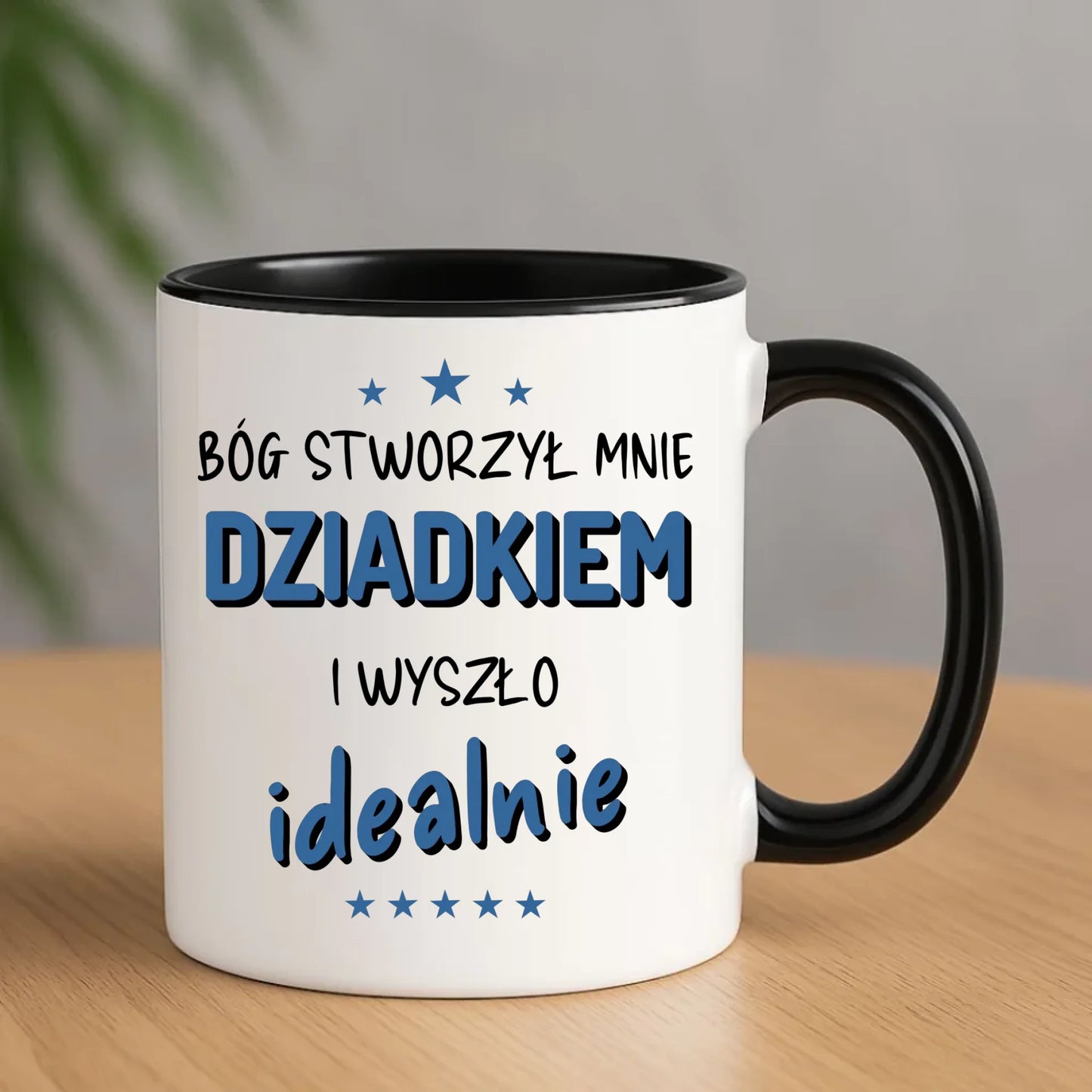 Kubek dla dziadka - Bóg stworzył mnie dziadkiem i wyszło idealnie D08 - StoryCups.pl