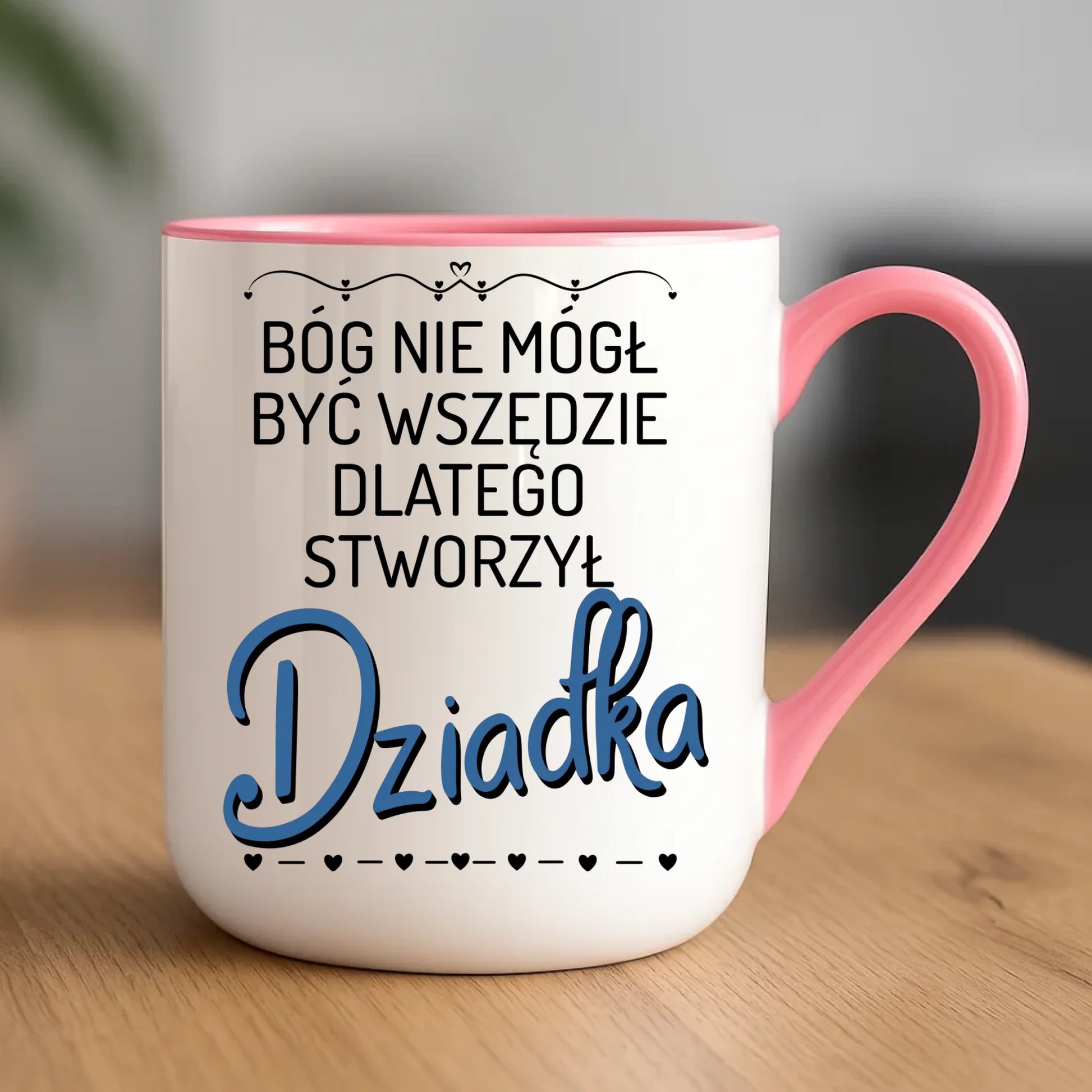 Kubek elegant dla dziadka - Bóg nie mógł być wszędzie dlatego stworzył dziadka D09 - StoryCups.pl