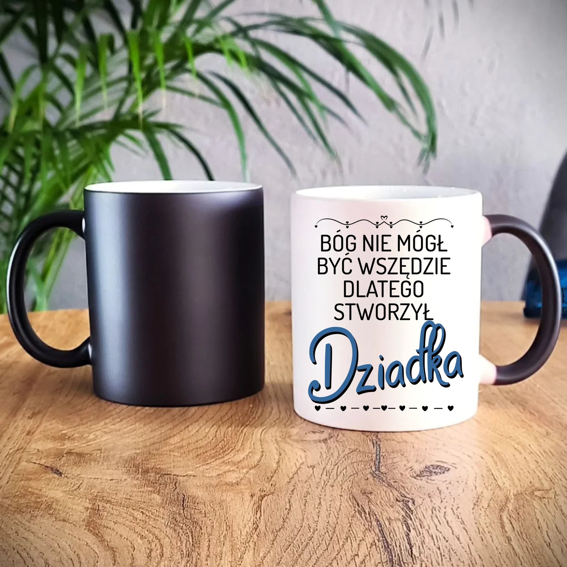 Kubek magiczny dla dziadka - Bóg nie mógł być wszędzie dlatego stworzył dziadka D09 - StoryCups.pl