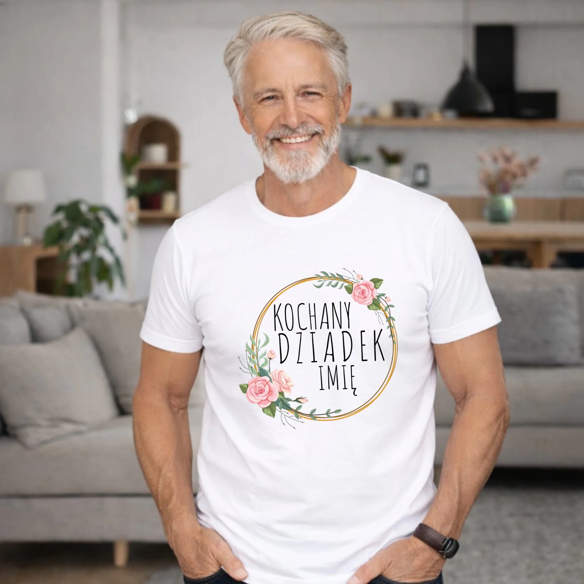 Koszulka dla dziadka - Kochany Dziadek - personalizowana D10 - StoryCups.pl