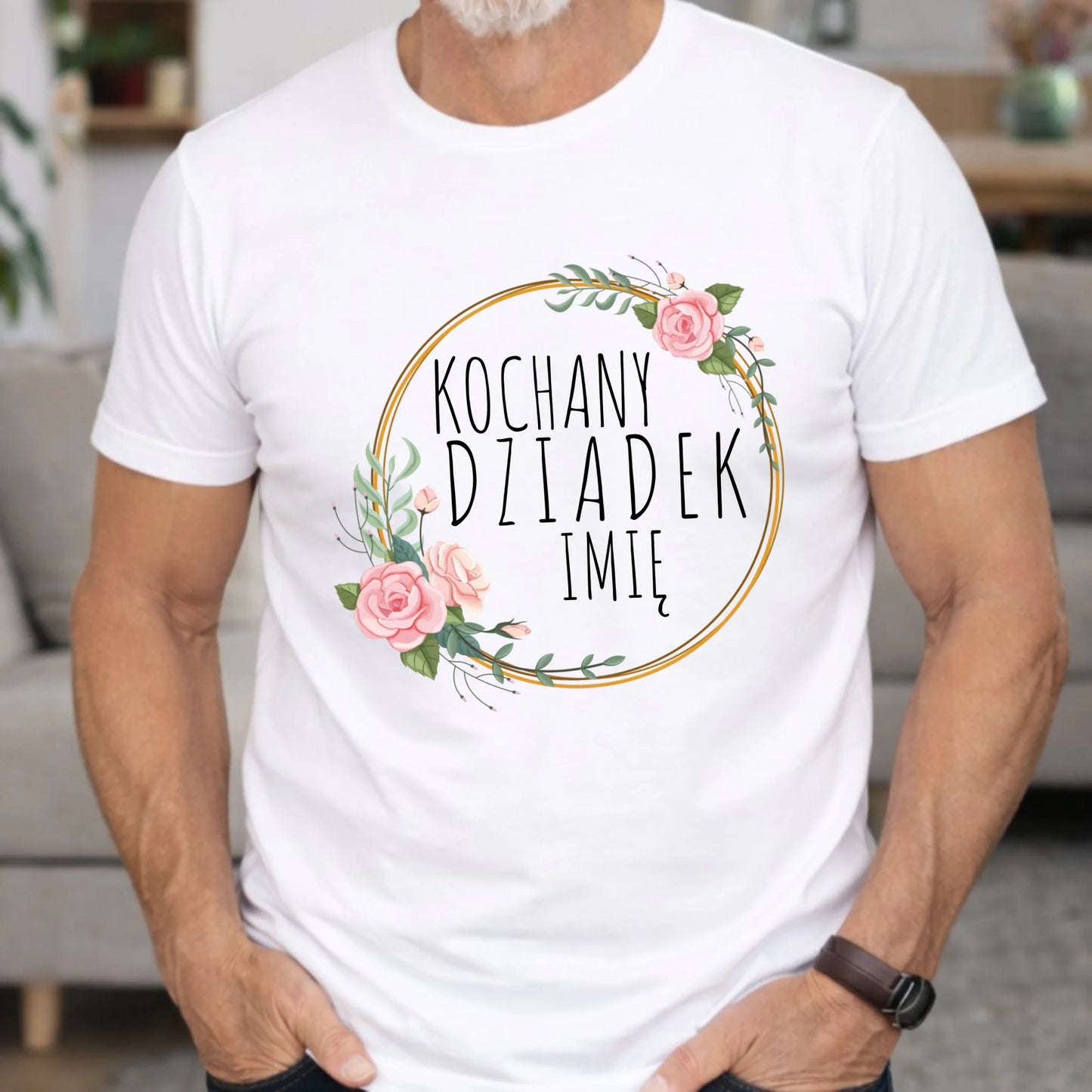 Koszulka dla dziadka - Kochany Dziadek - personalizowana D10 - StoryCups.pl