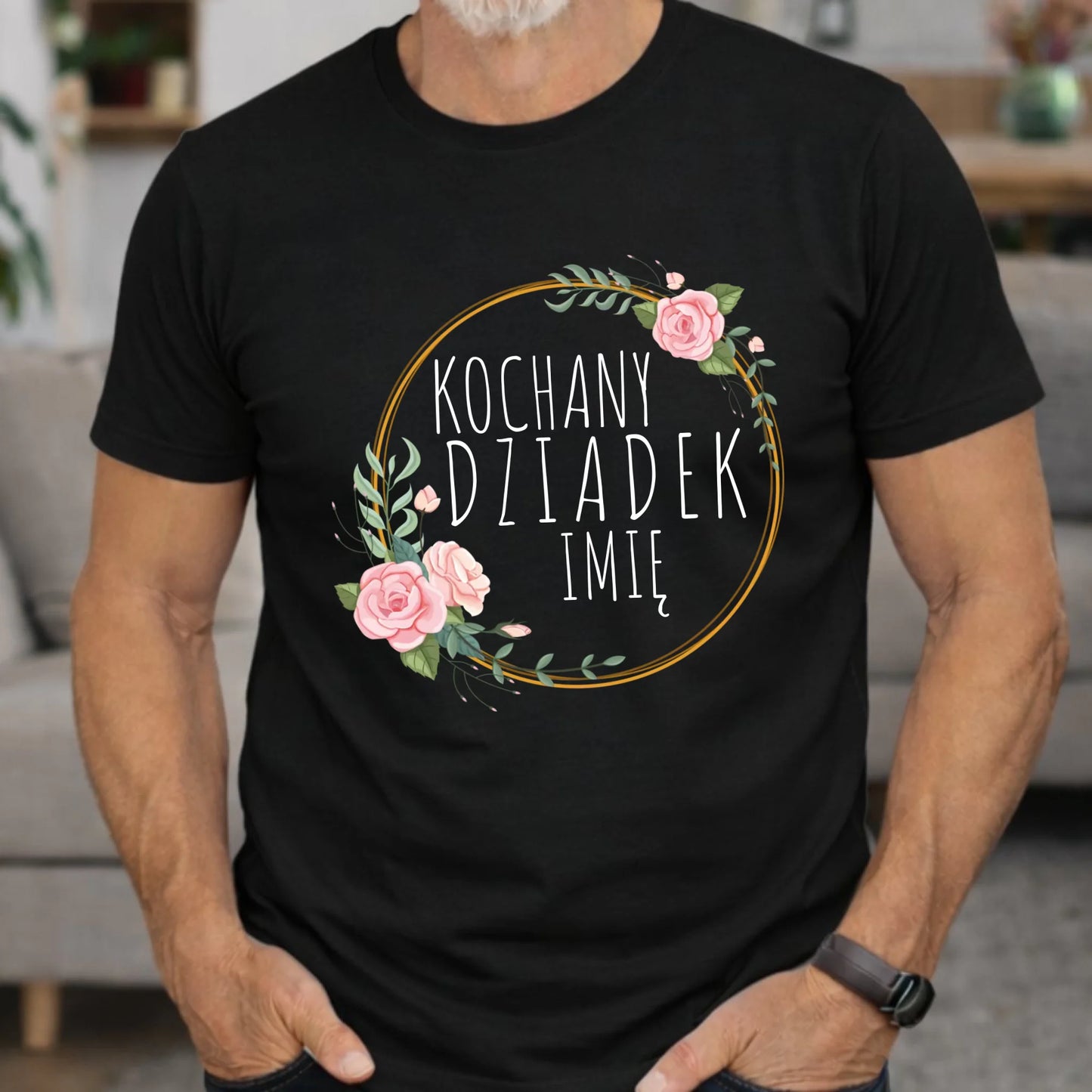 Koszulka dla dziadka - Kochany Dziadek - personalizowana D10 - StoryCups.pl