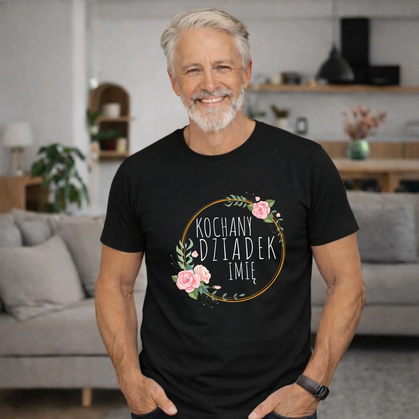 Koszulka dla dziadka - Kochany Dziadek - personalizowana D10 - StoryCups.pl