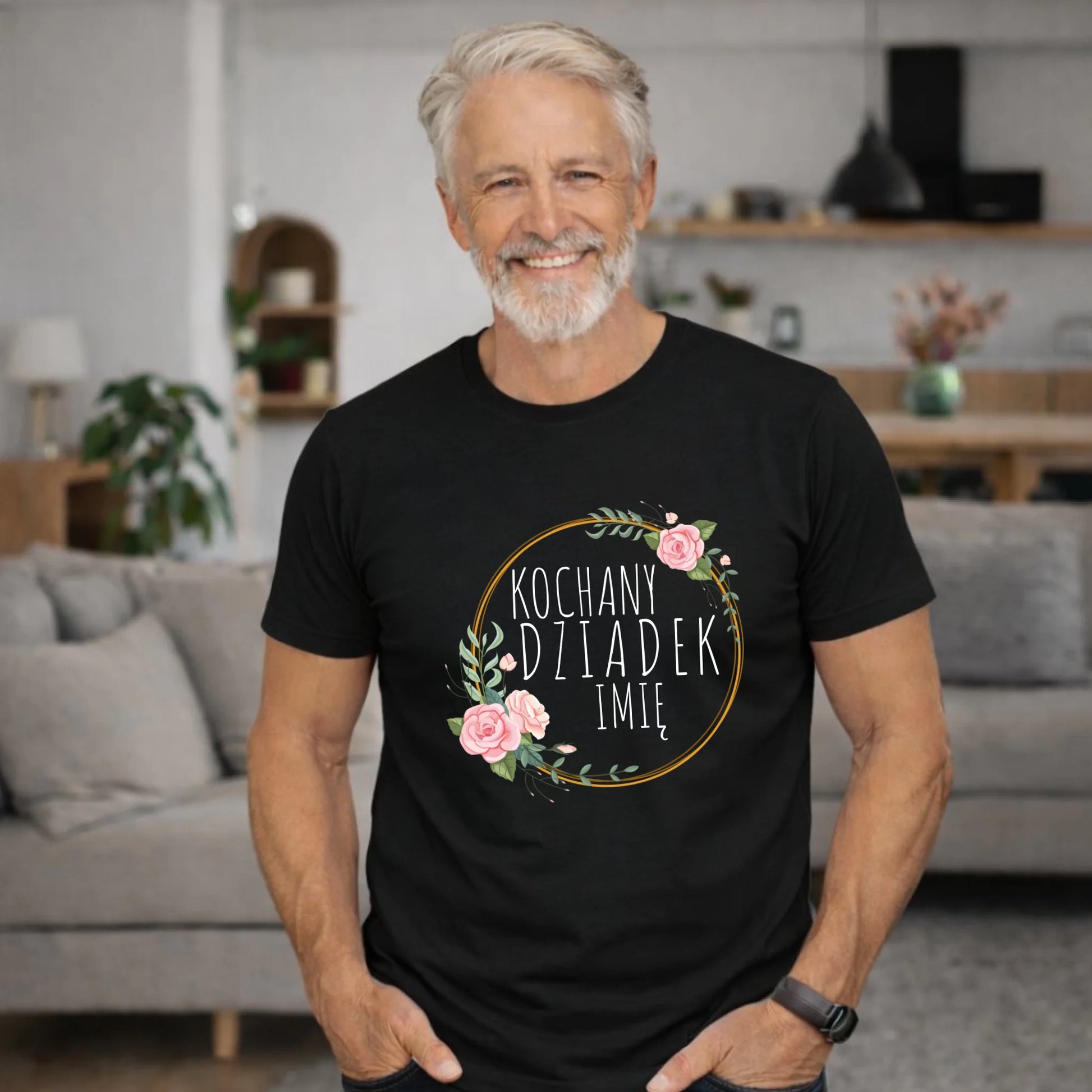 Koszulka dla dziadka - Kochany Dziadek - personalizowana D10 - StoryCups.pl