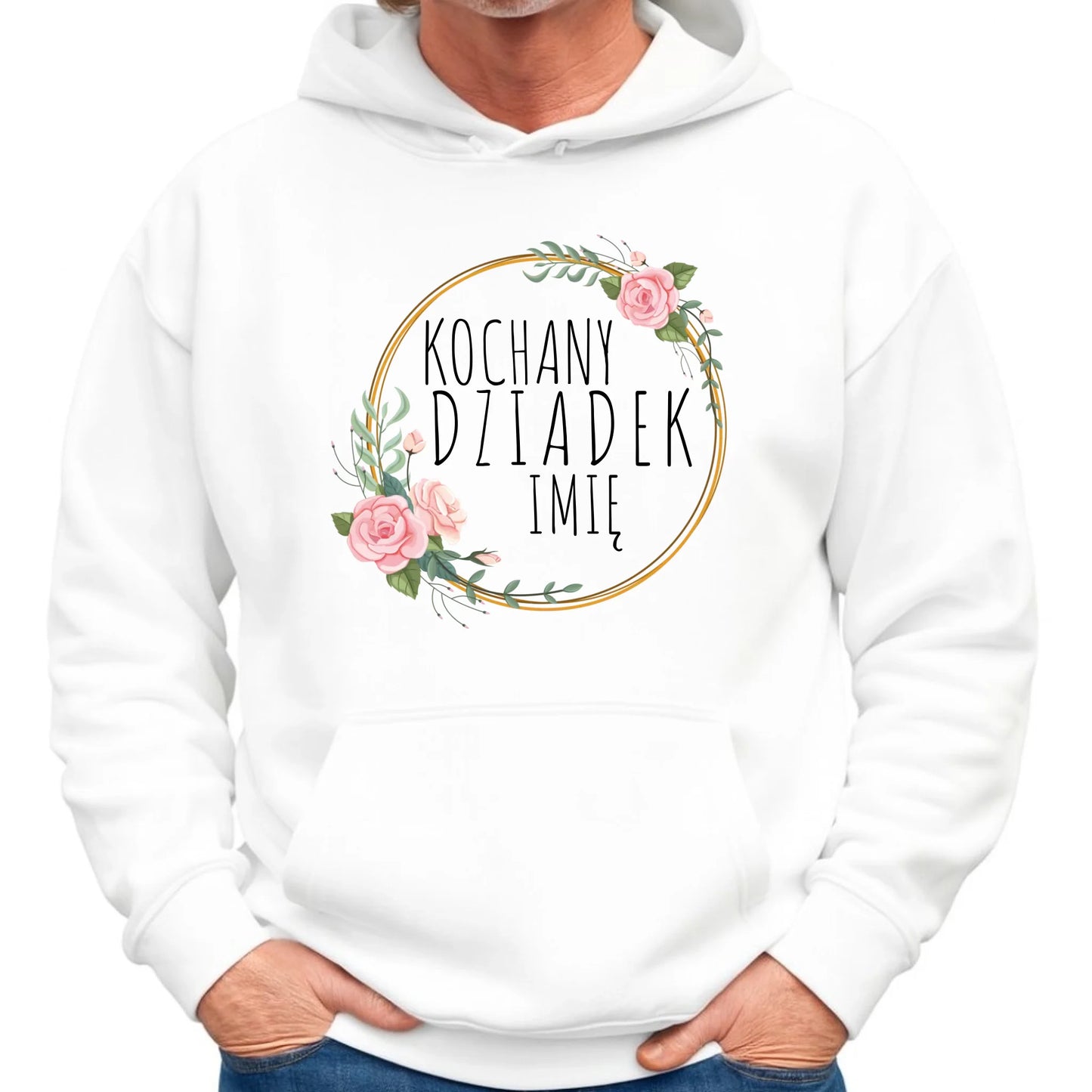 Bluza z kapturem dla dziadka - Kochany Dziadek - personalizowana D10 - StoryCups.pl