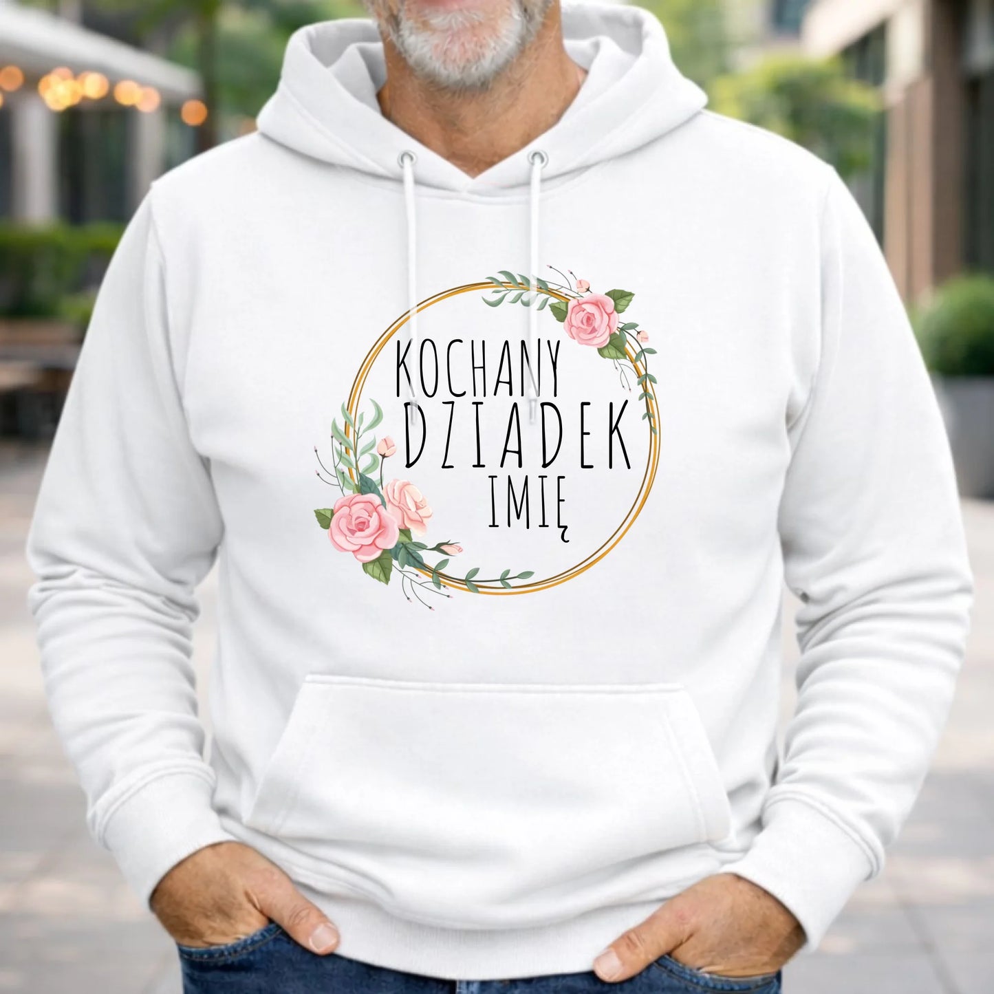 Bluza z kapturem dla dziadka - Kochany Dziadek - personalizowana D10 - StoryCups.pl