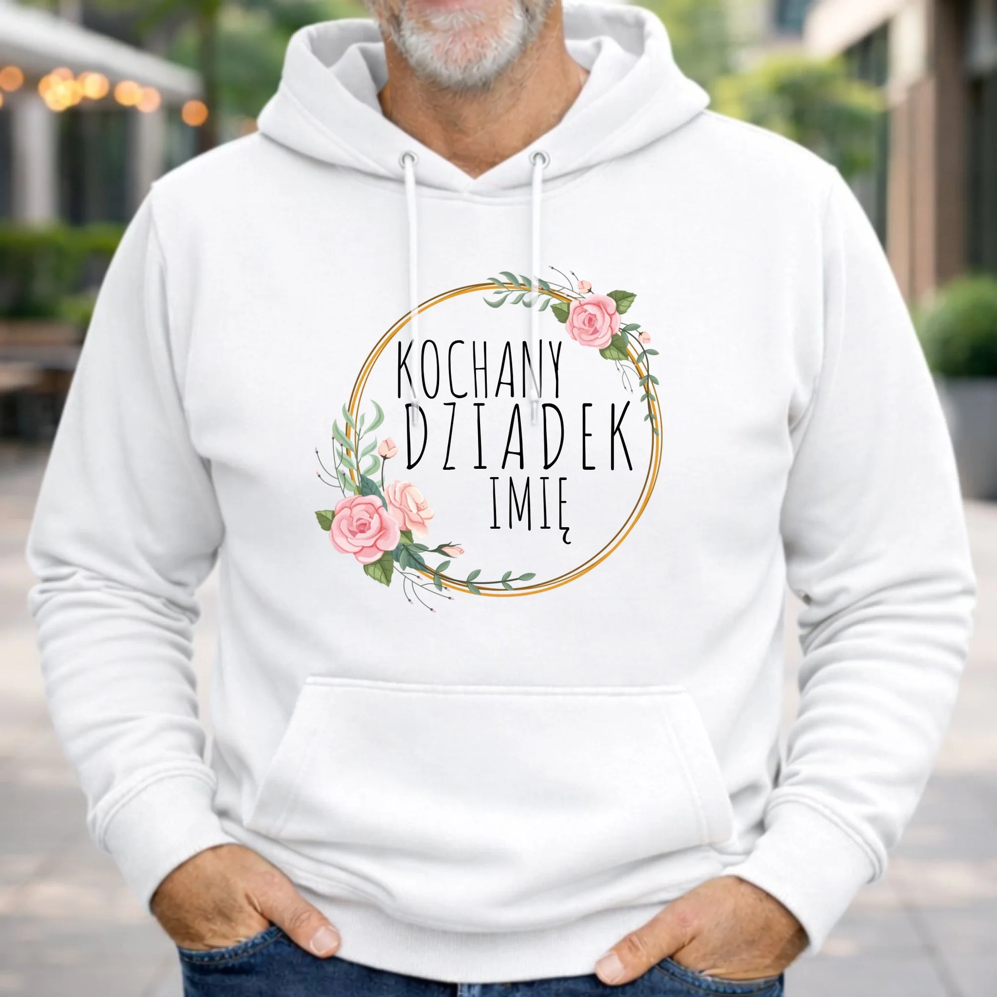 Bluza z kapturem dla dziadka - Kochany Dziadek - personalizowana D10 - StoryCups.pl